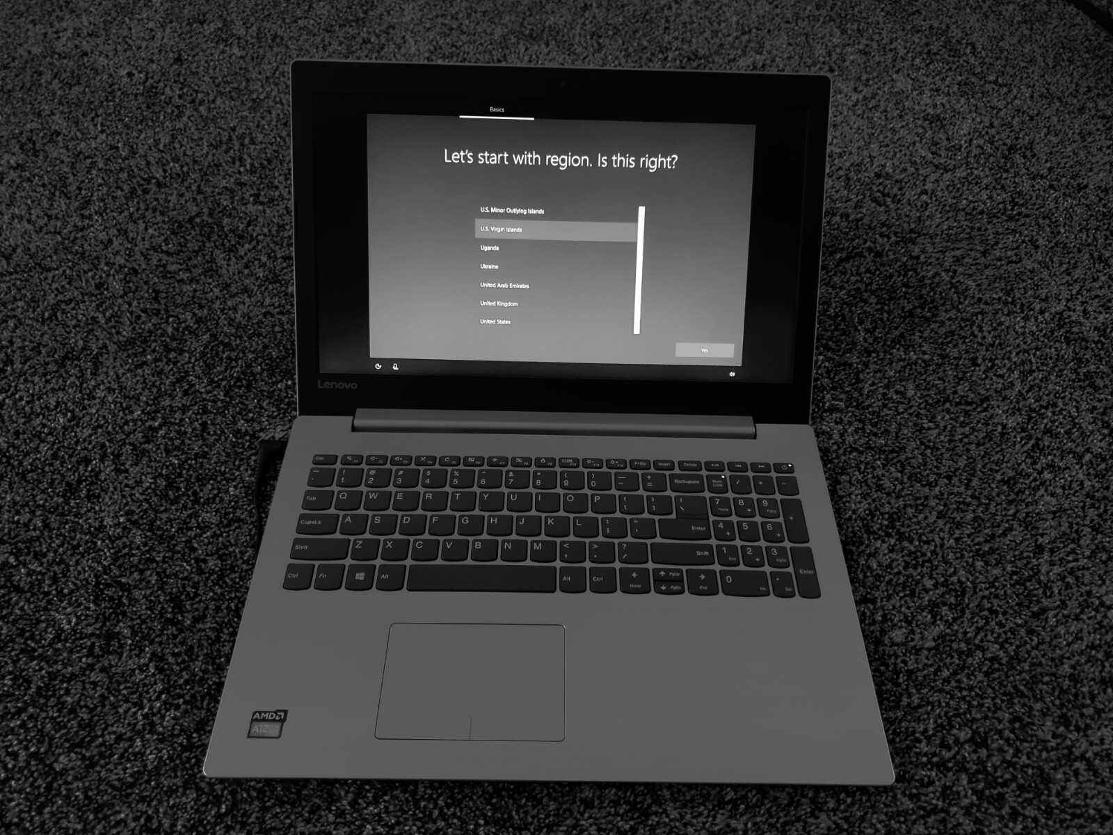 Lenovo IdeaPad 320 15.6 inch (1TB, AMD A12, 2.70GHz, 8GB) Laptop – Gray -…