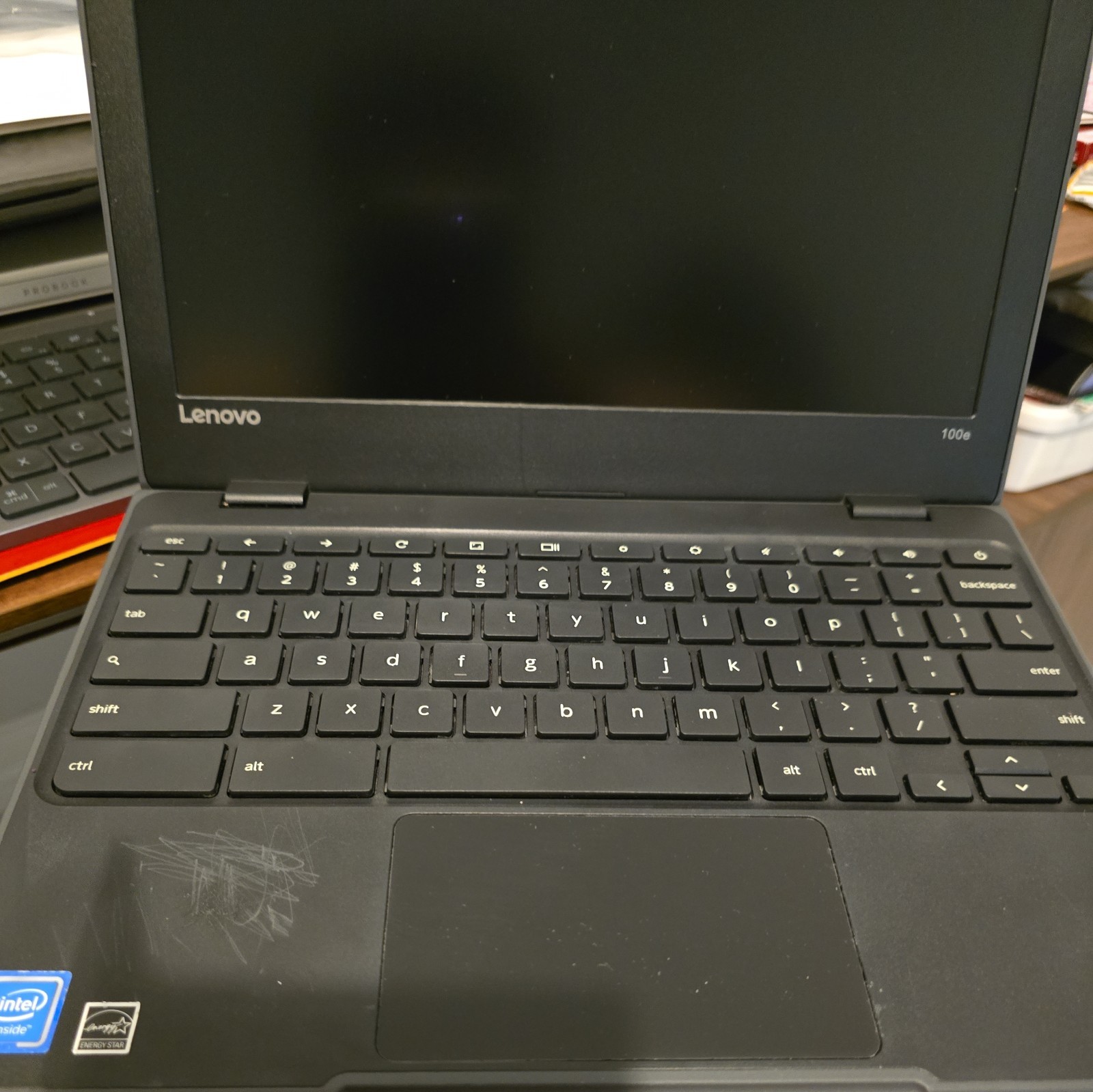 Lenovo 100e Chromebook 11.6″ (32GB eMMC, 4GB RAM) Laptop – Black (81ER000BUS)