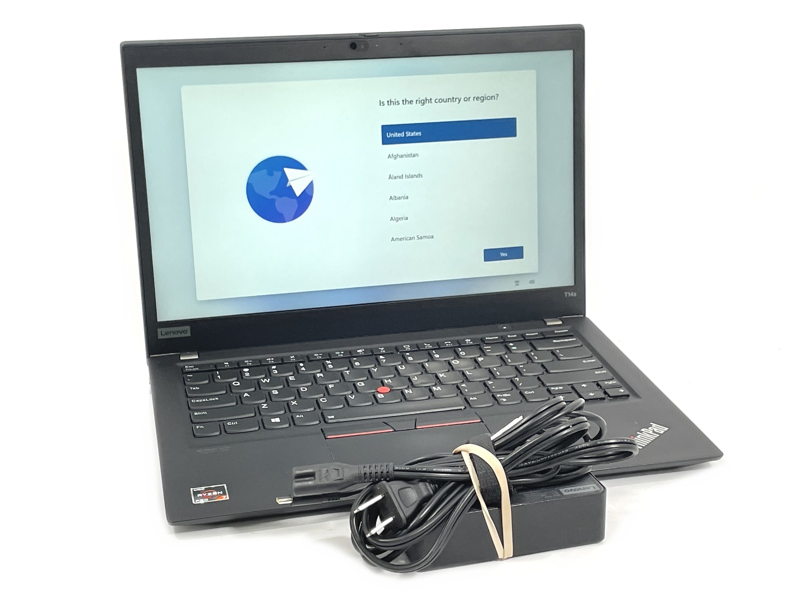 Lenovo ThinkPad T14s Gen 1 Laptop Ryzen 7 Pro 4750U 512GB SSD 8GB RAM – Win 11