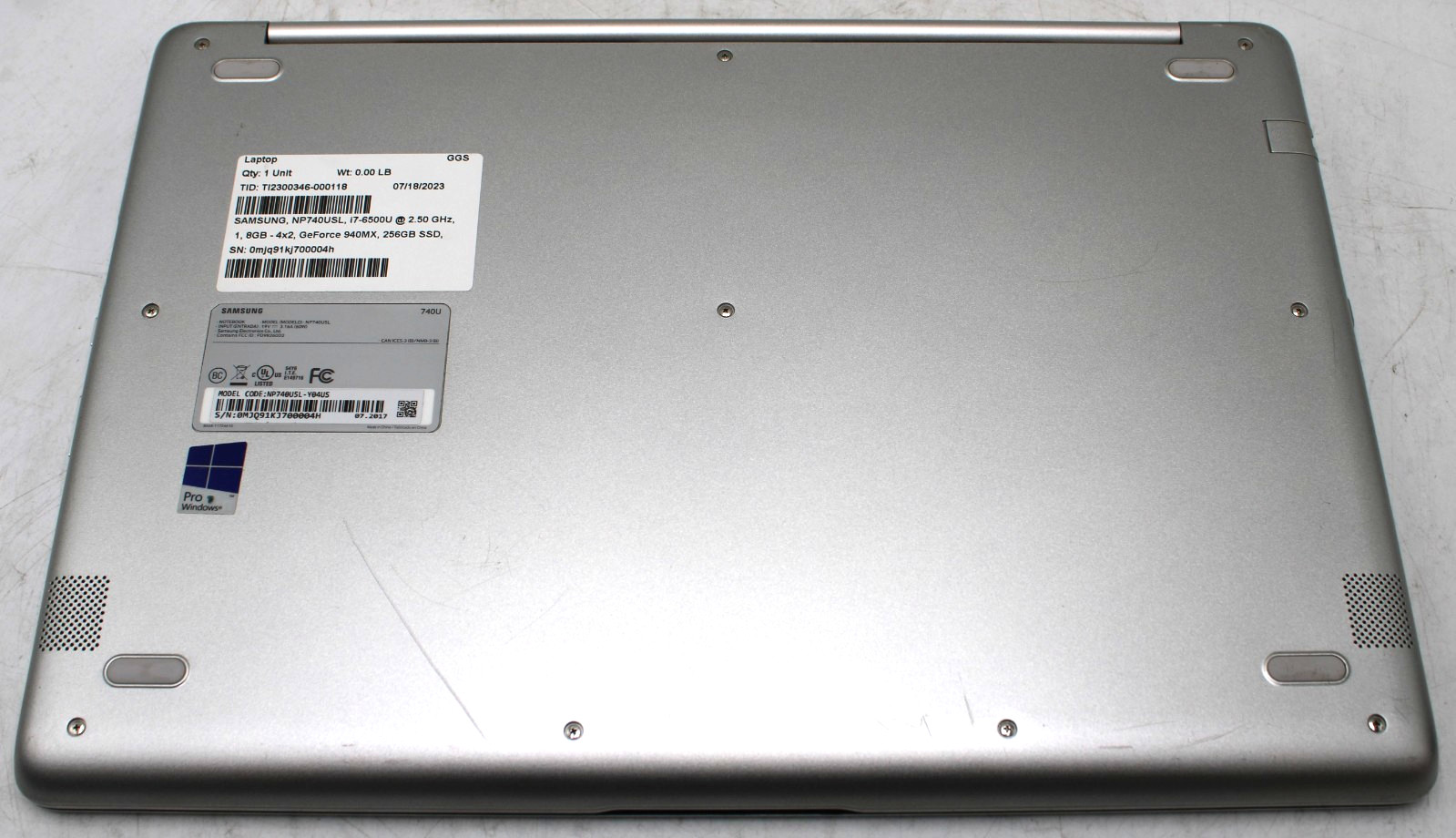 15.6″ Samsung Notebook 7 Spin NP740USL i7-6500U 2.50GHz 8GB RAM 256GB SSD 940MX