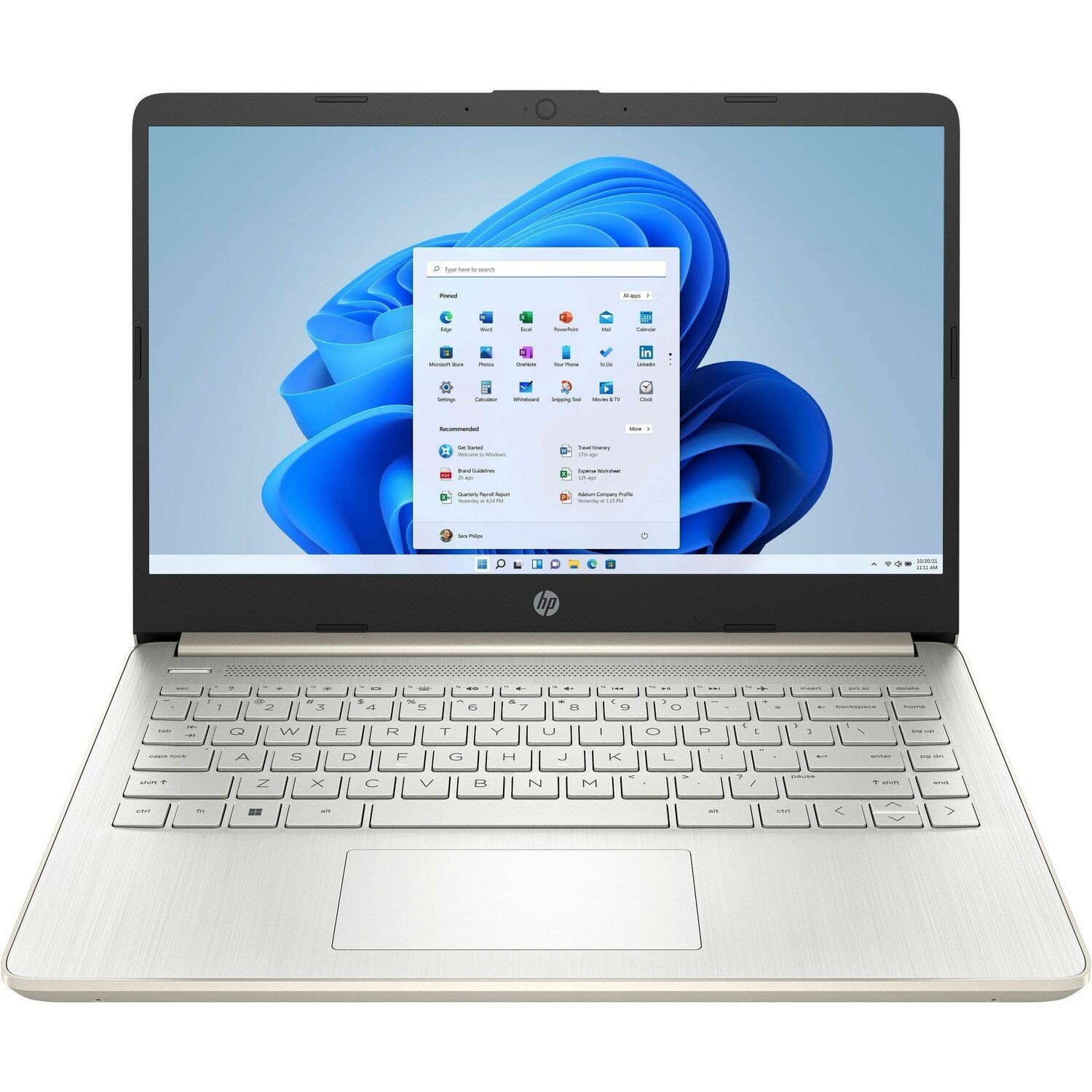 Hewlett Packard B8SW1UA#ABA 14″ Touchscreen Laptop Intel Celeron 4GB Gold