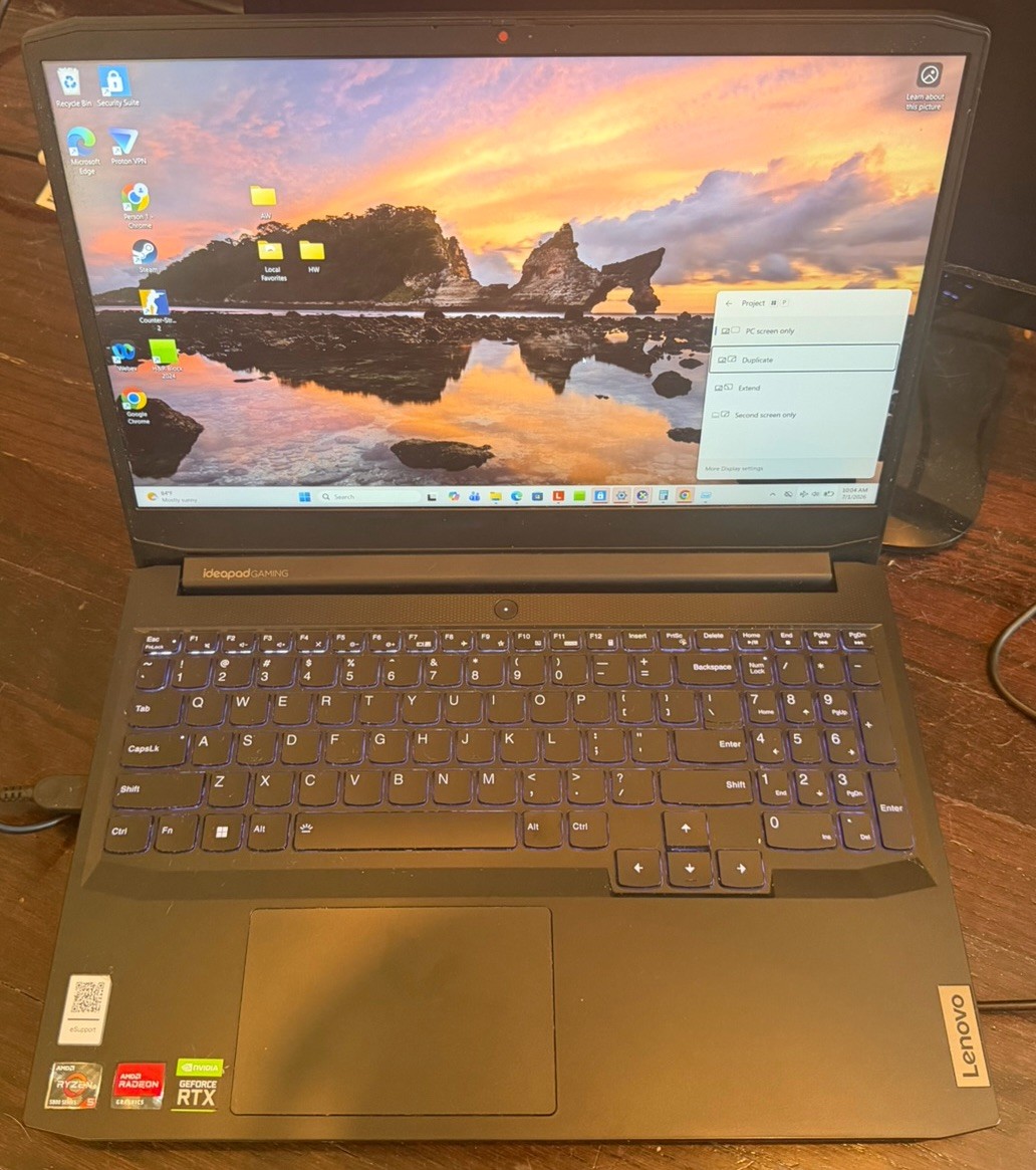 Lenovo ideapad 3-15ACH6 15.6″ Ryzen 5 5600H 3.3GHz 16GB RAM 256GB RTX 3050 Ti