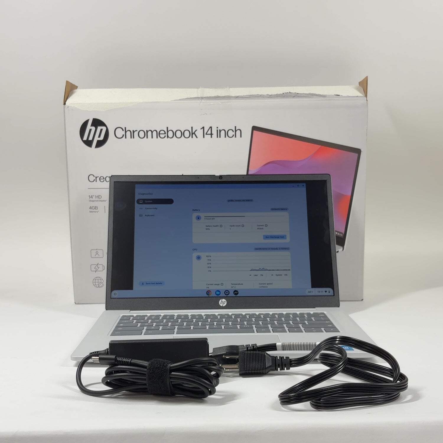 HP Chromebook MT7921 14″ N200 1.0GHz 4GB RAM 128GB SSD
