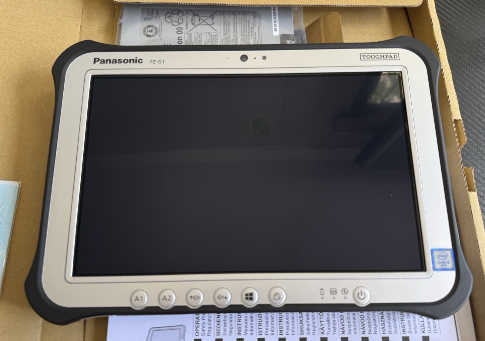 PANASONIC TOUGHPAD FZ-G1 MK5 7th 8GB Diagnostic Tablet Win 11 Barcode Reader 256