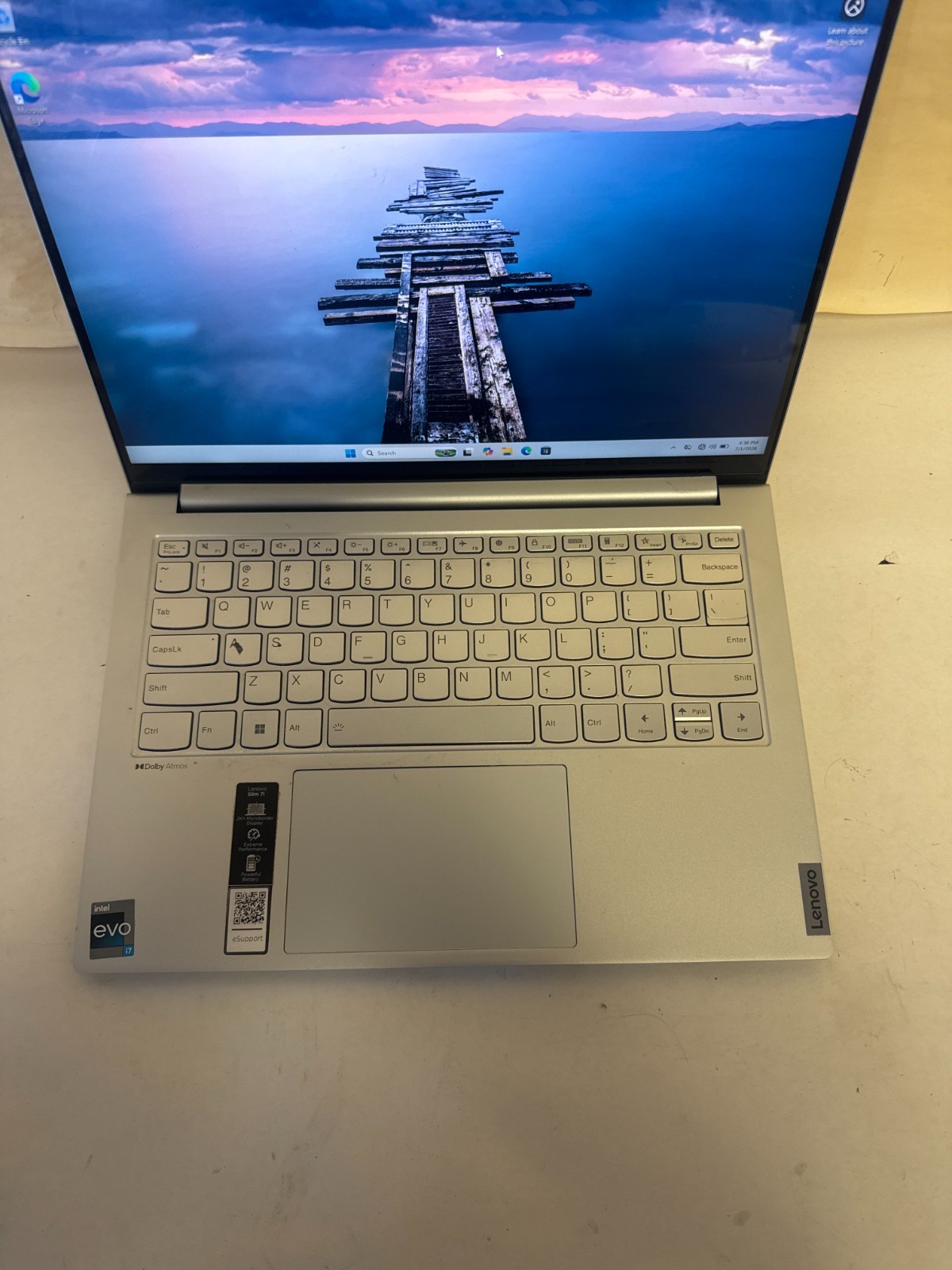 Lenovo Slim 7i i7-1260P 2.10GHz 16GB RAM 1024GB M.2 Win 11 Home *READ*