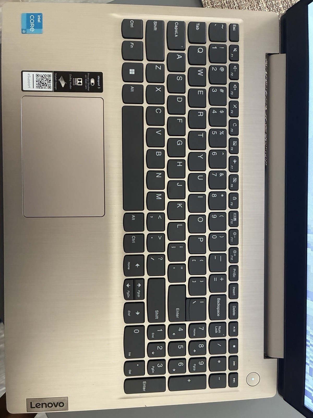 Lenovo IdeaPad 3 15.6″ Intel Core i3 8GB RAM 256GB SSD Silver NO OS