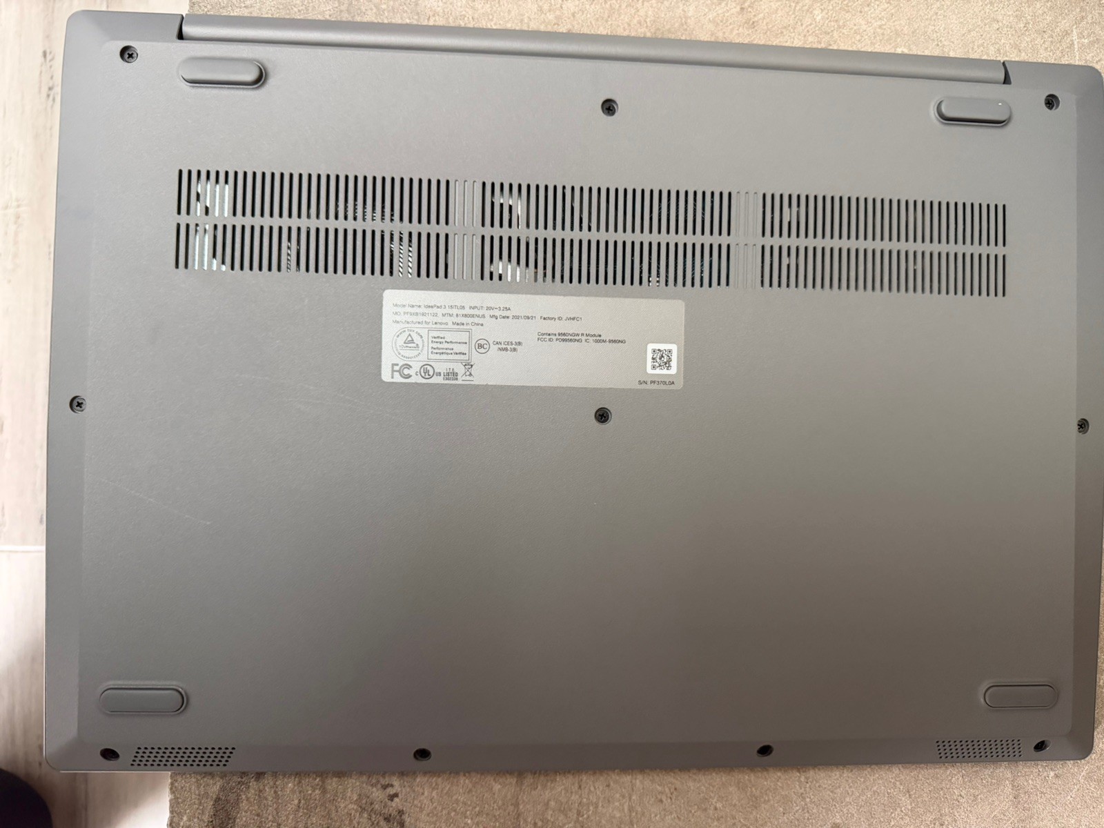Lenovo-IdeaPad 3 15″ HD touch screen laptop intel core i3-1115g4 8g memory-256g