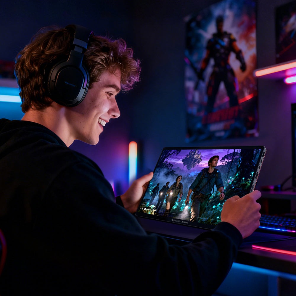 OneXPlayer Super V Gaming + Al Mobile Workstation 2-in-1 Laptop Handled 48GB+1TB