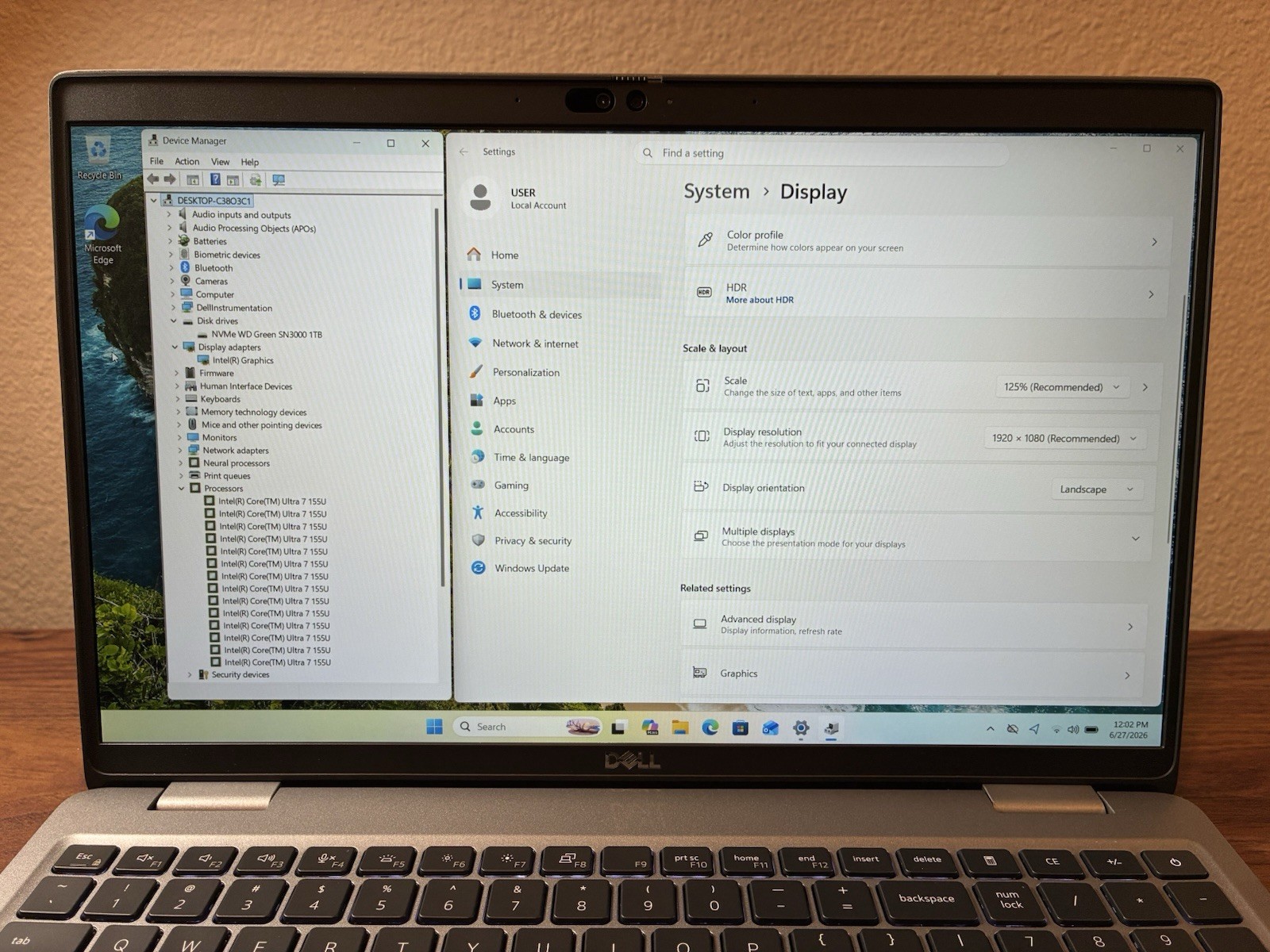DELL Latitude 5550 Laptop Ultra 7 32GB RAM 1TB SSD 15.6” FHD WIN 11 W/AC!