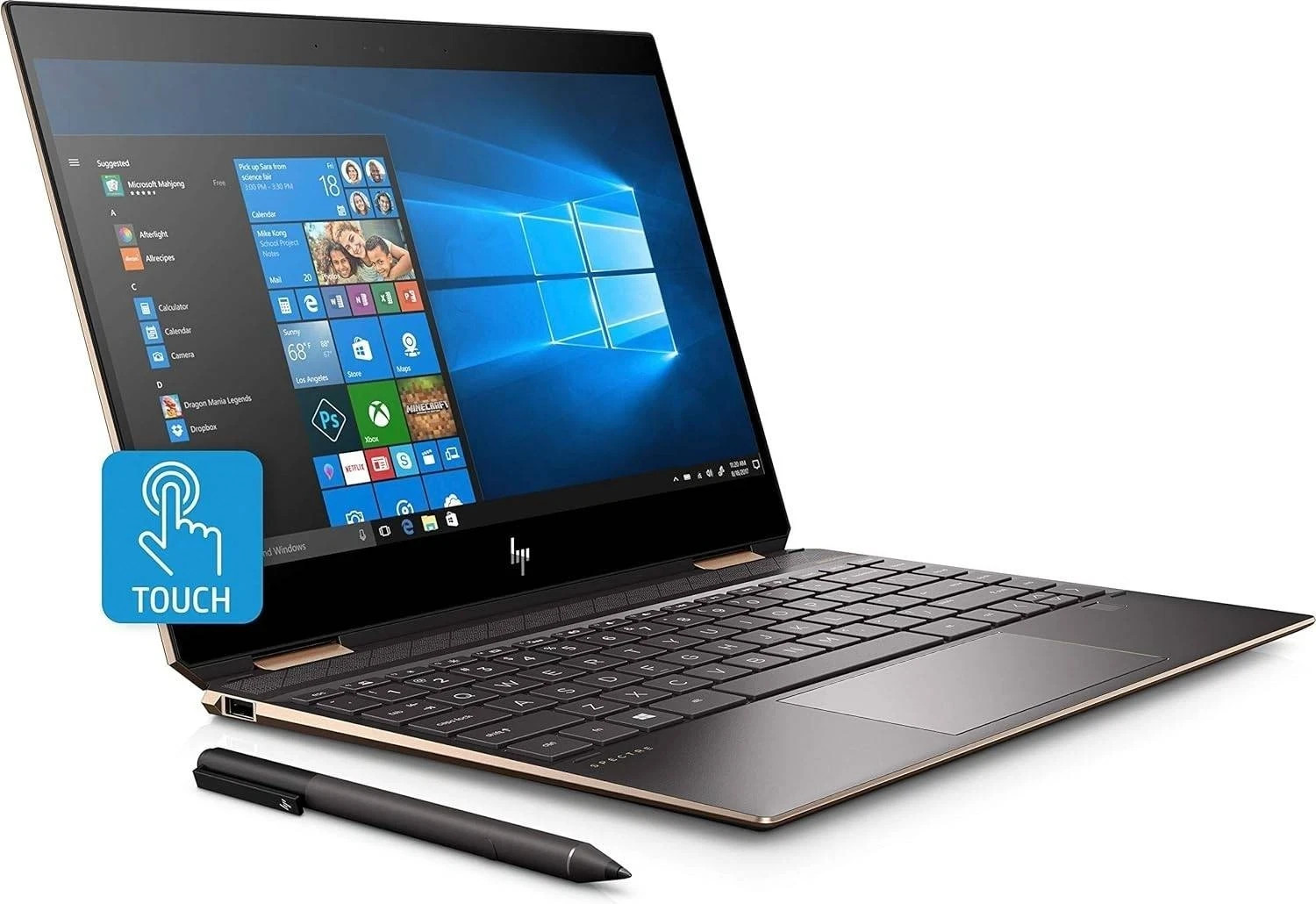 HP Spectre x360 2-in-1 – 13.3″ 4K UHD Touch i7-8565U 16GB 512GB W11 13-AP0043DX