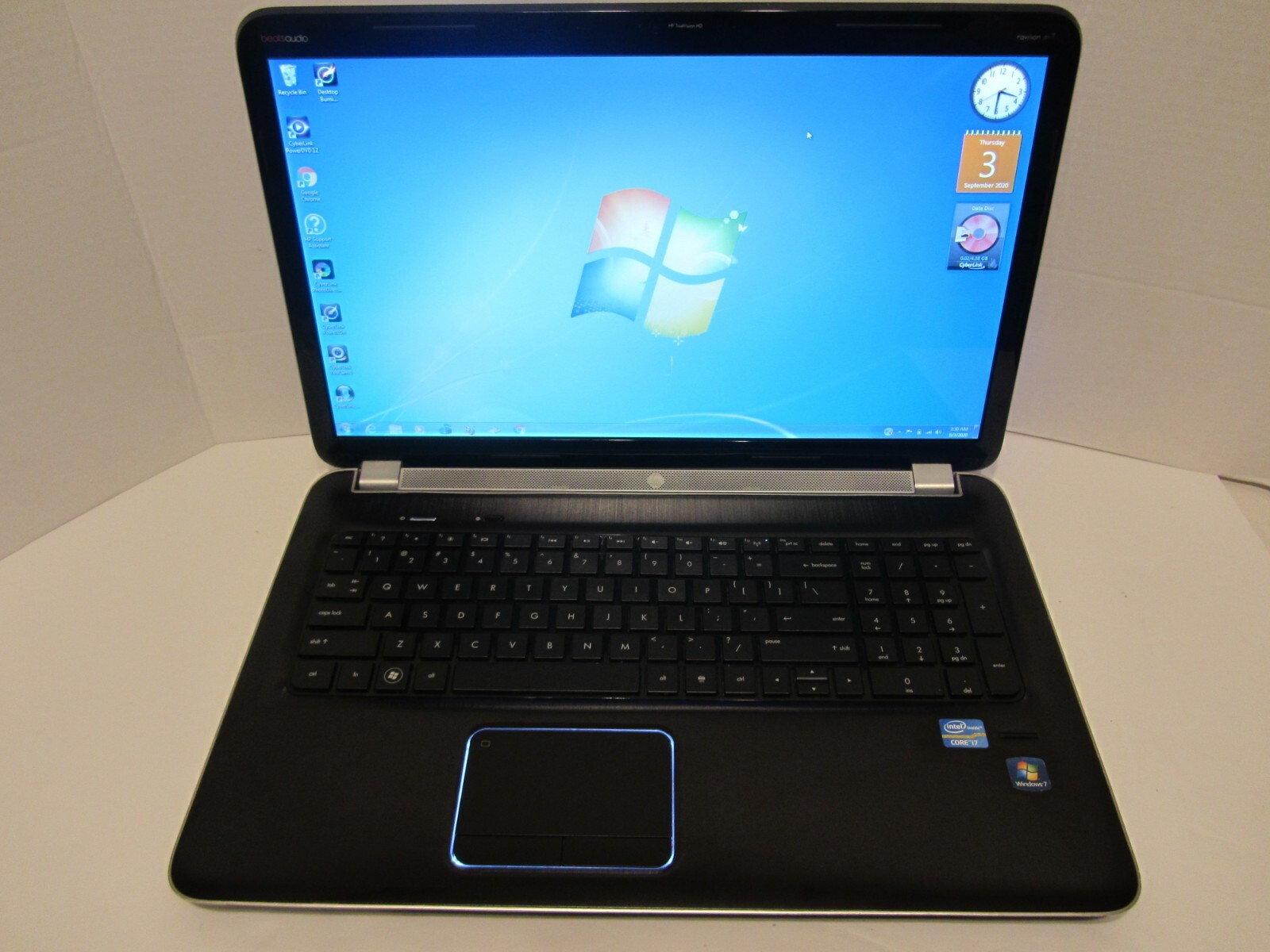 HP PAVILION DV7 CORE i7 2670QM (2.20GHz) 6GB RAM 750GB HDD WINDOWS 7 OFFICE 13