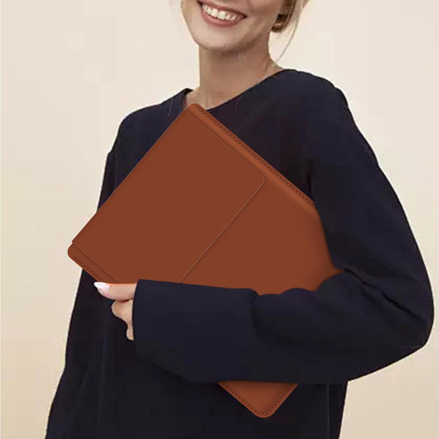 15-16″ Laptop Sleeve, PU Leather Laptop Case Compatible with MacBook Pro 16 2019