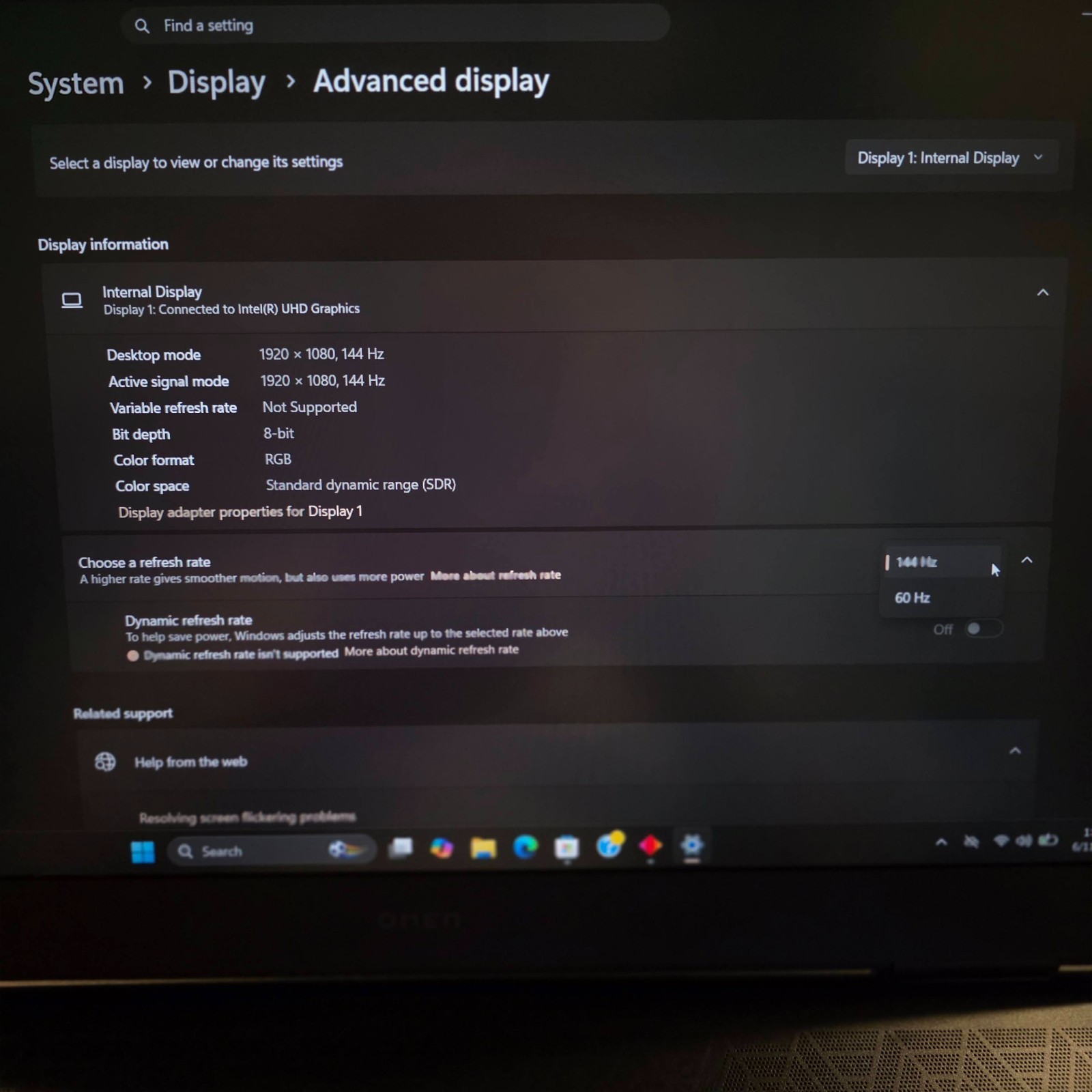 HP Omen 17.3″ 1080P 144Hz i7-13700HX 16GB 1TB SSD RTX 4060 140W 8G DDR6 Fast SH