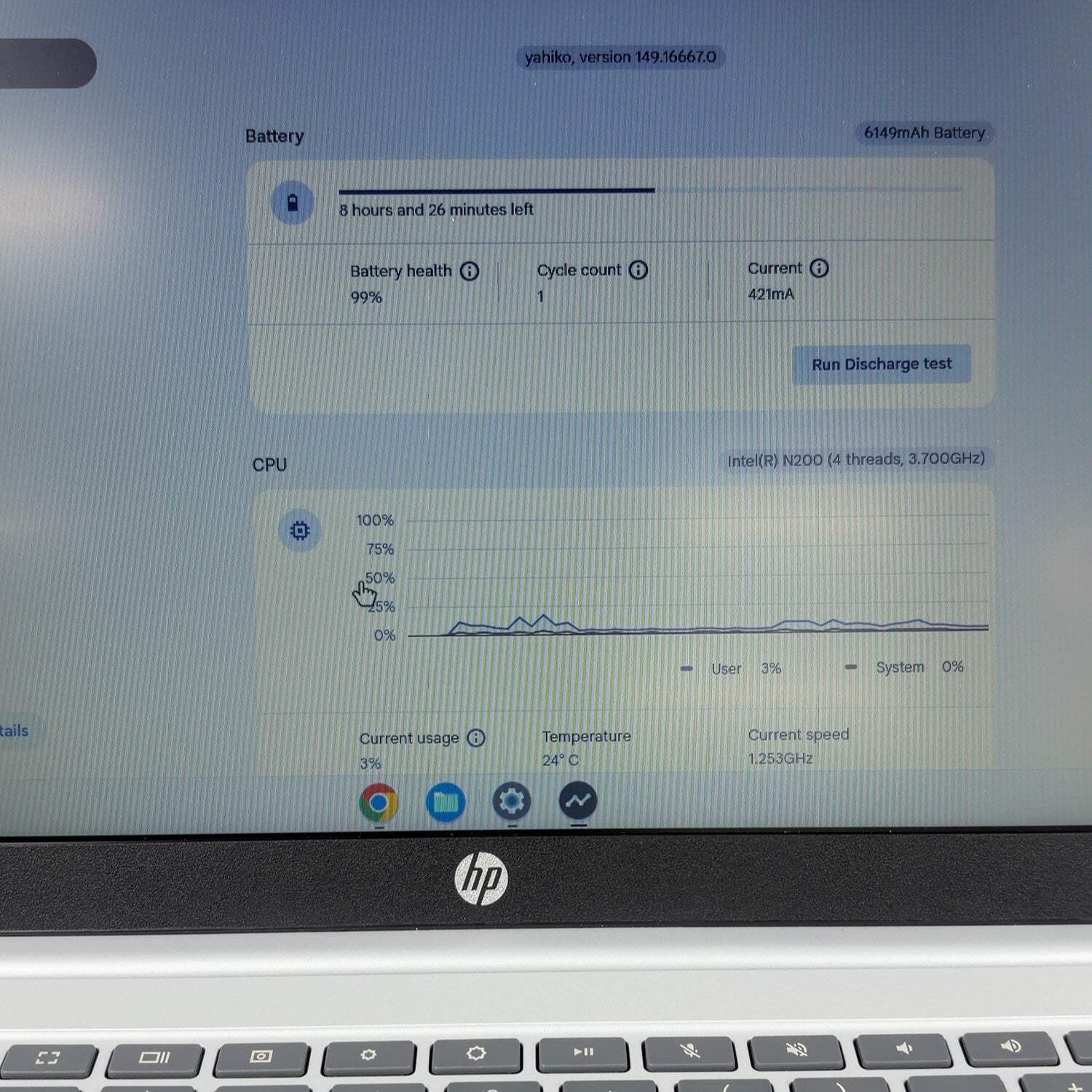 HP Chromebook MT7921 14″ N200 1.0GHz 4GB RAM 128GB SSD