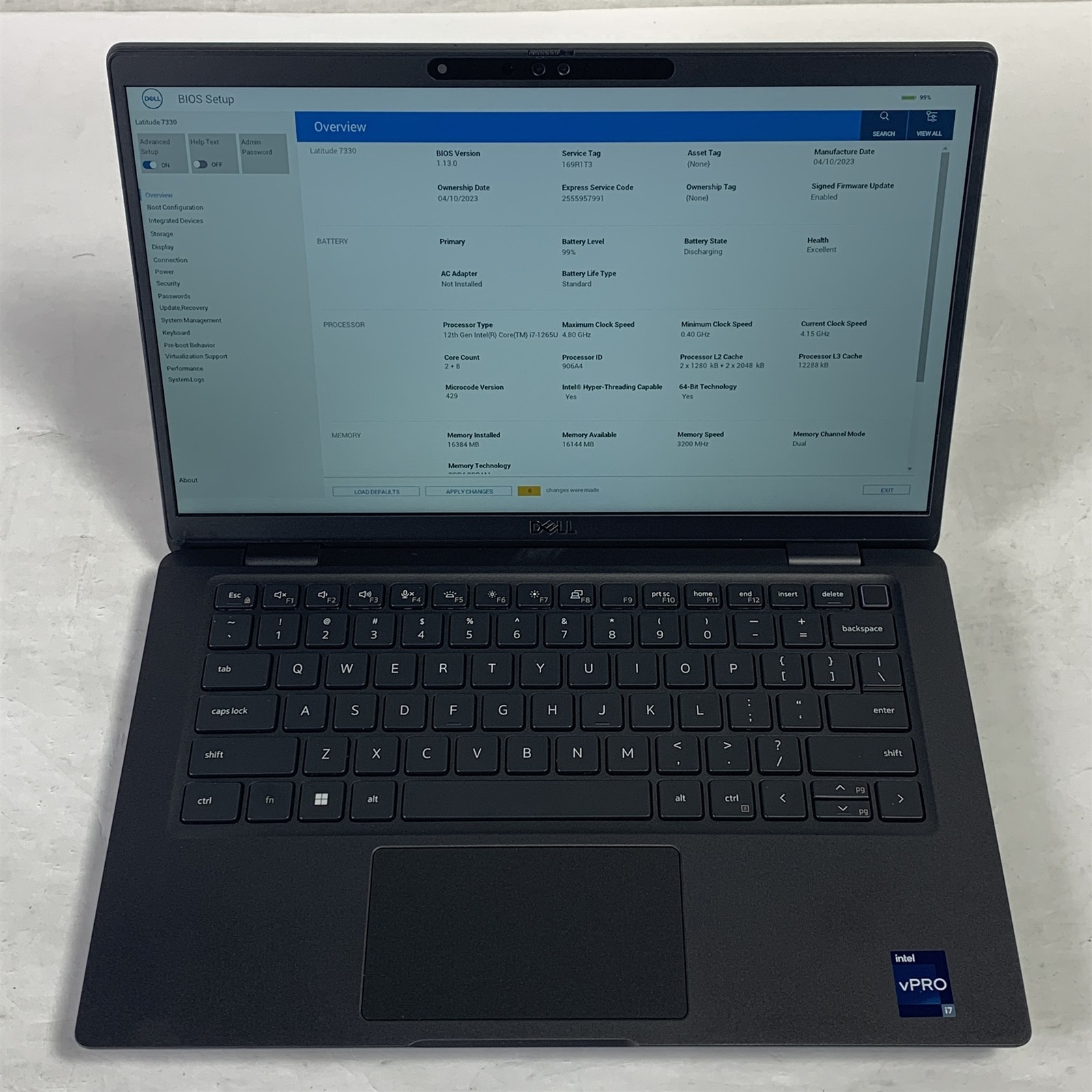 Dell Latitude 7330 13.3″ Laptop i7-1265U 1.8GHz 16GB 512GB NVMe SSD – Win 11