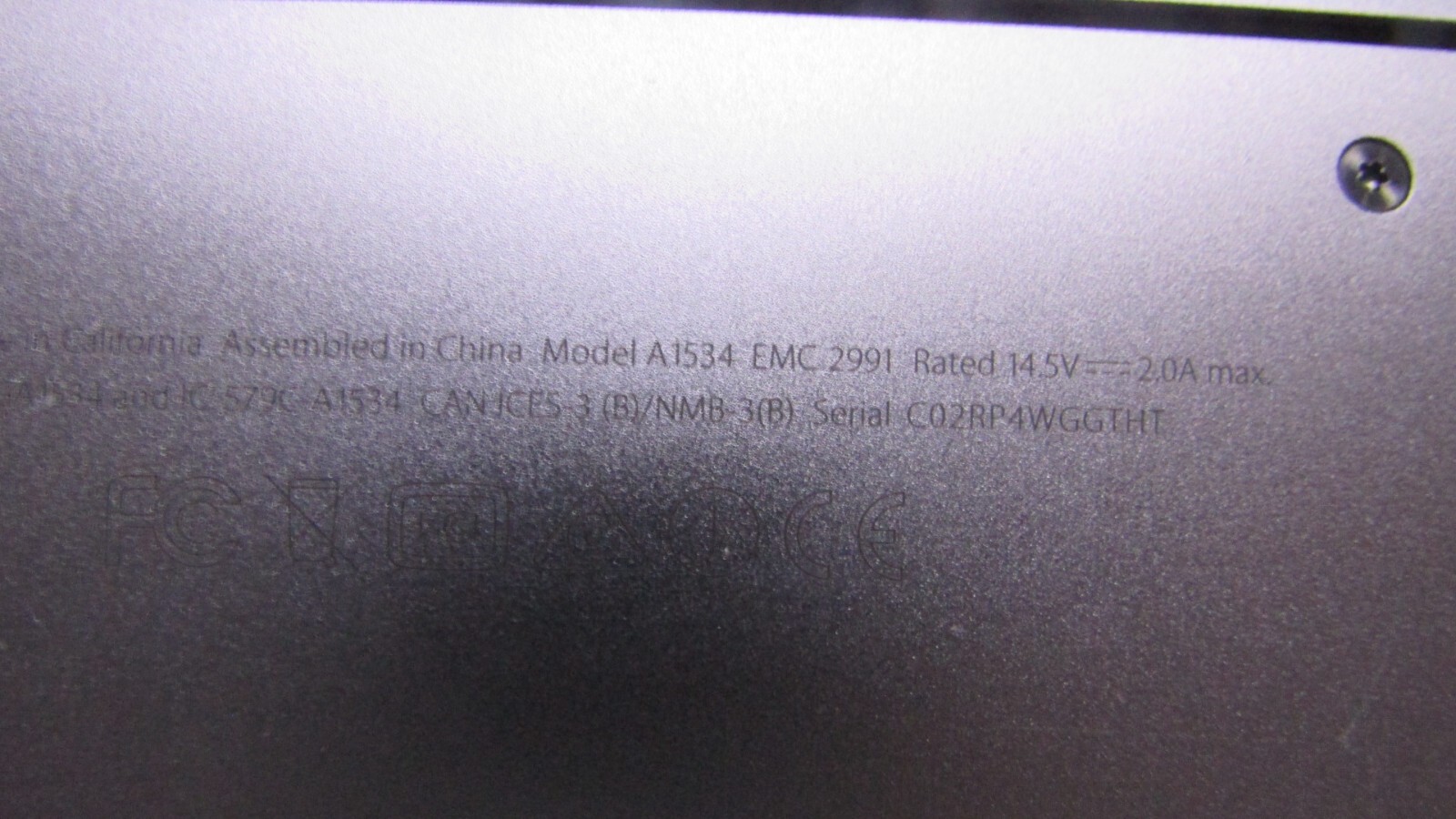 Apple Macbook A1534 w/ Windows 10 pro Intel M3-6Y30 8gb ram