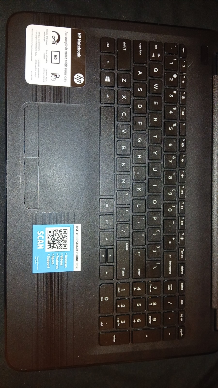 HP 15-ba015wm 15.6-inch Laptop Tested Working with Charger