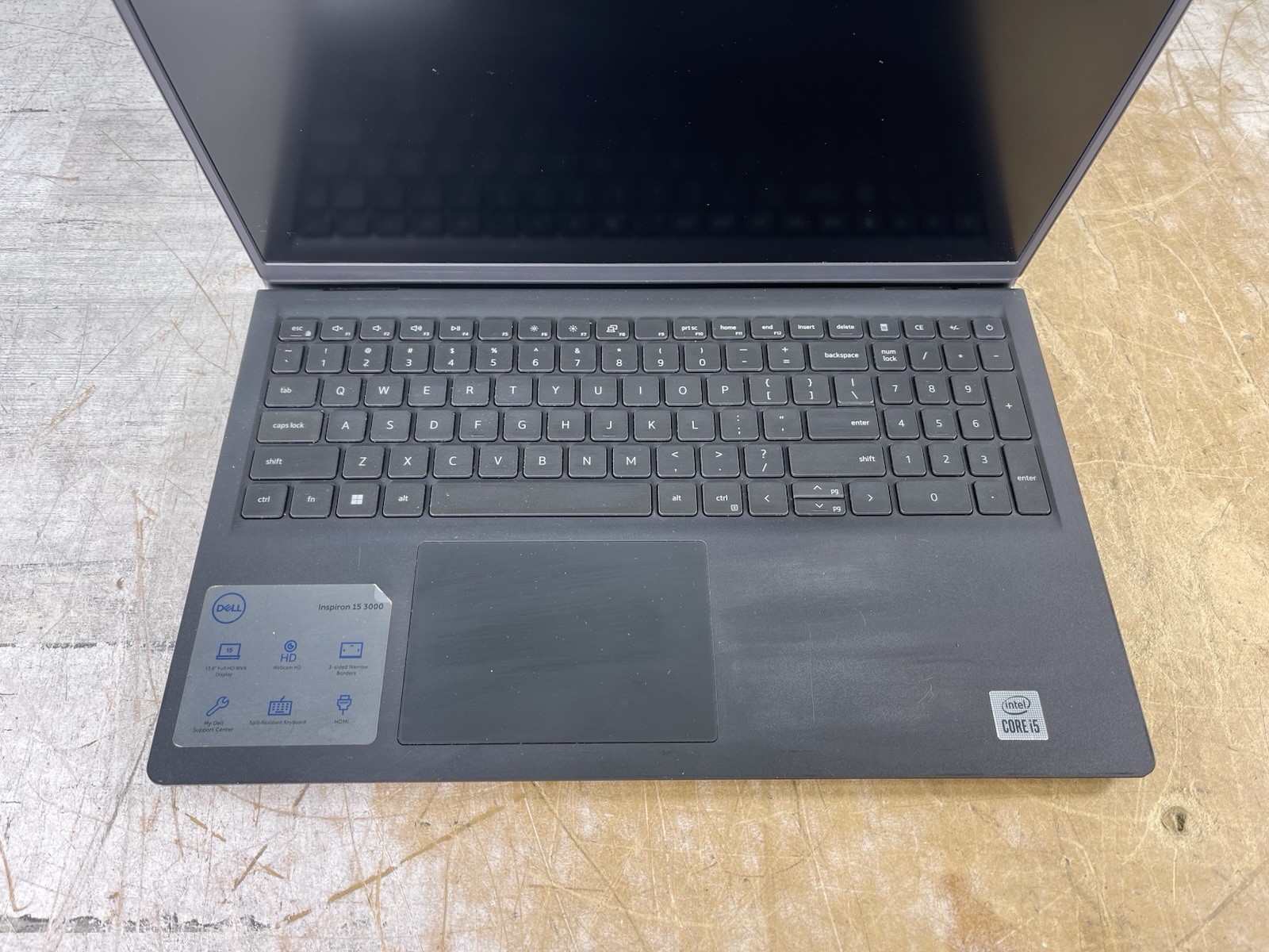 DELL INSPIRON 15 3511 i5-1035G1 @ 1.00GHz, 16GB RAM, NO HDD/OS – (FOR PARTS)