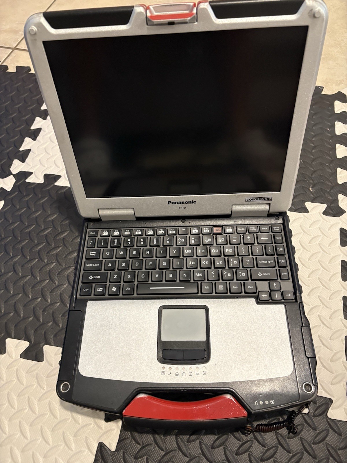 Panasonic Toughbook CF-31 Rugged Laptop Red Silver Black Optical Drive