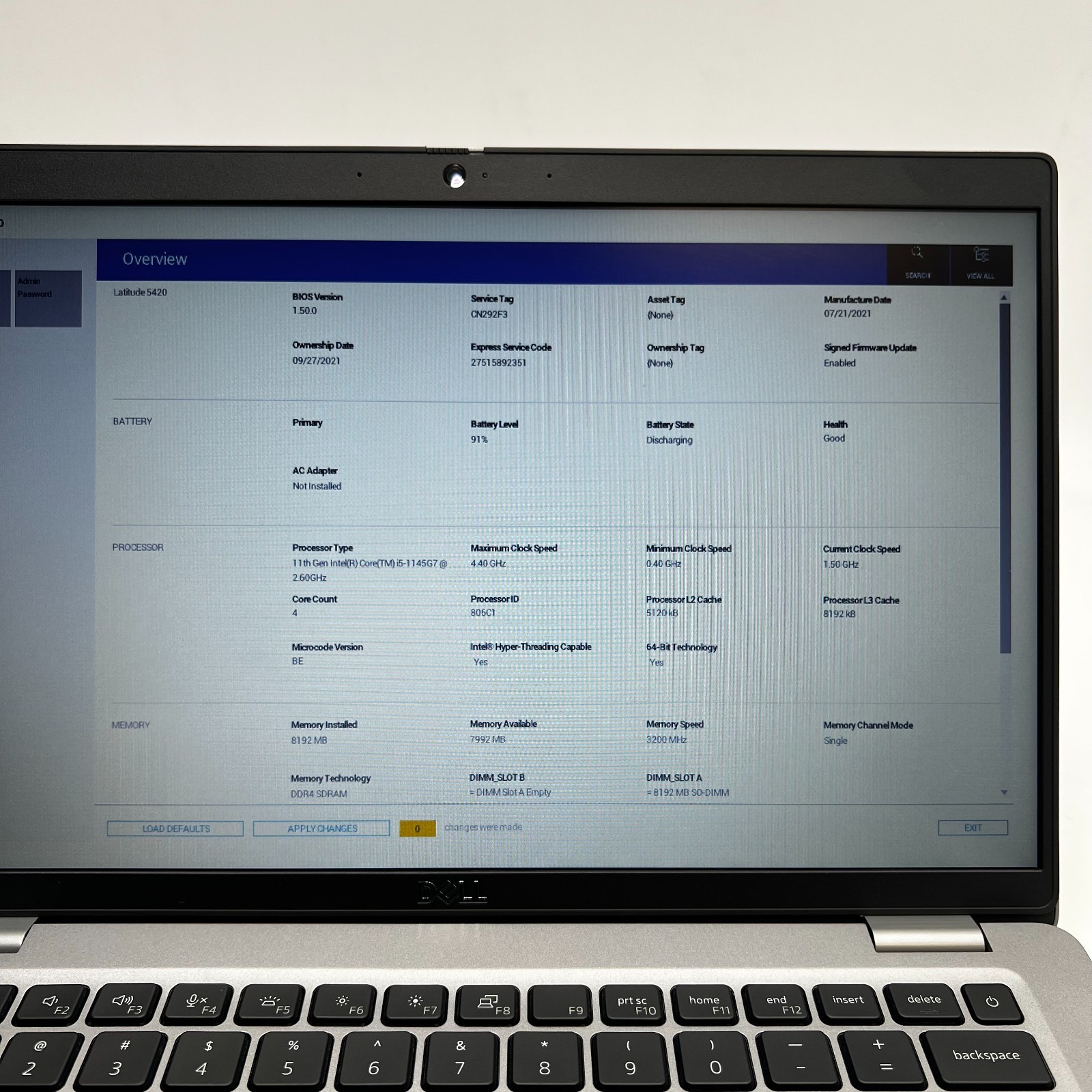 Dell Latitude 5420 14″ i5-1145G7 8GB RAM 256GB SSD No OS | TESTED USED GOOD