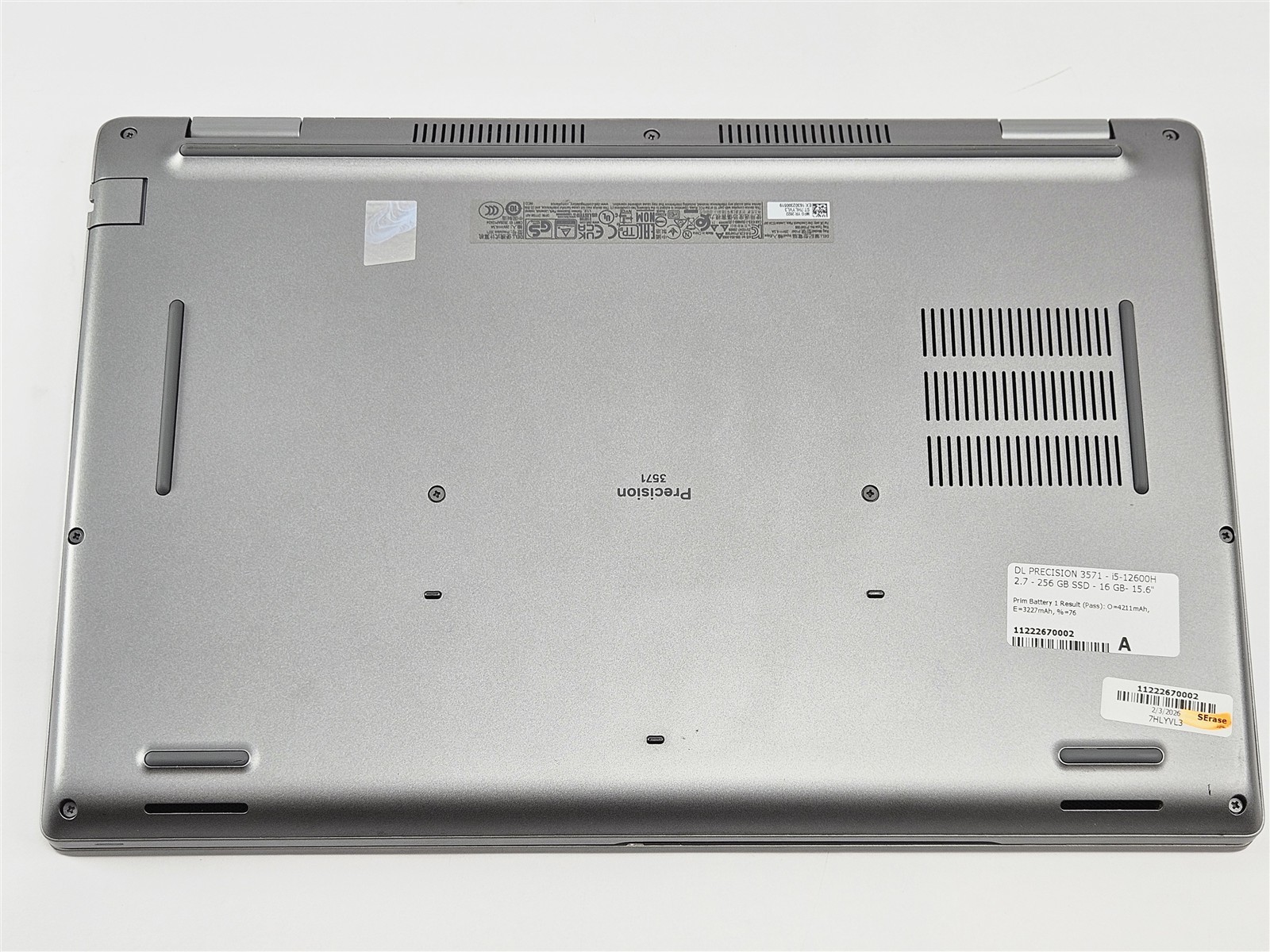 Dell Precision 3571 Intel Core i5-12600H 16GB 256GB SSD 15.6″ Nvidia T600