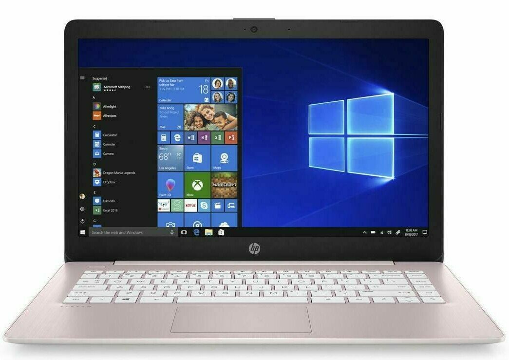 🔥NEW HP 14″ Intel N4000 2.6GHz 4GB RAM 64GB SSD 1Y Office 365 Webcam Mic Win10