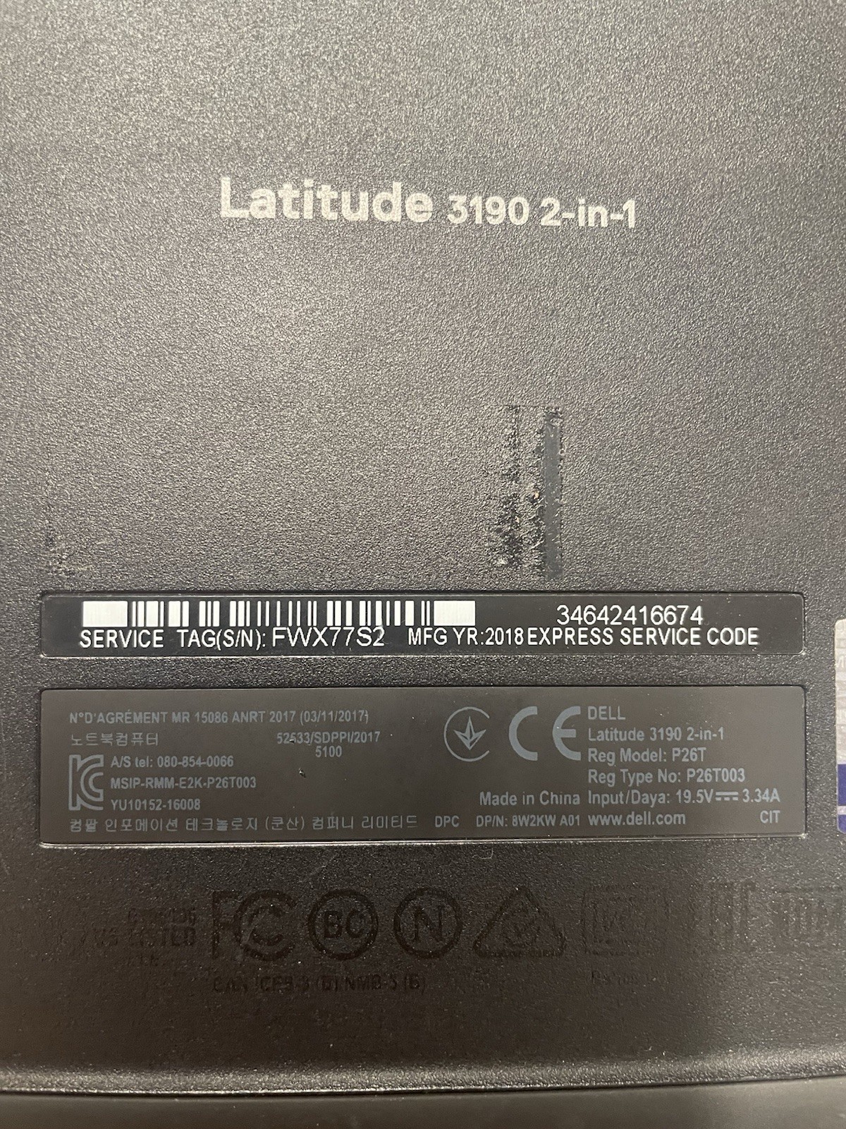 Dell Latitude P26T P26T003 3190 2 in 1 11.6″ Replacement -Samsung SSD Hard Drive