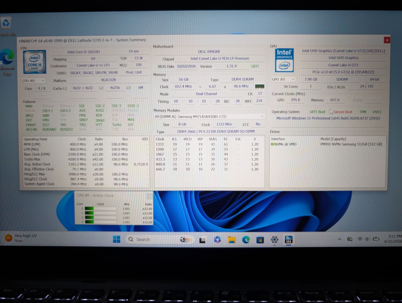 Dell Latitude 5310 2-in-1 TouchScreen | i5 10th Gen 16GB RAM 512GB SSD | Backlit