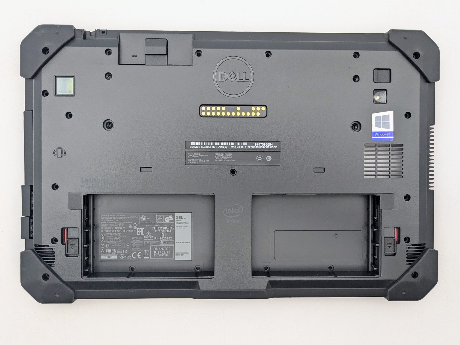 DELL LATITUDE 7212 Rugged Extreme I5-7300U FP Reader GPS Motherboard *READ*
