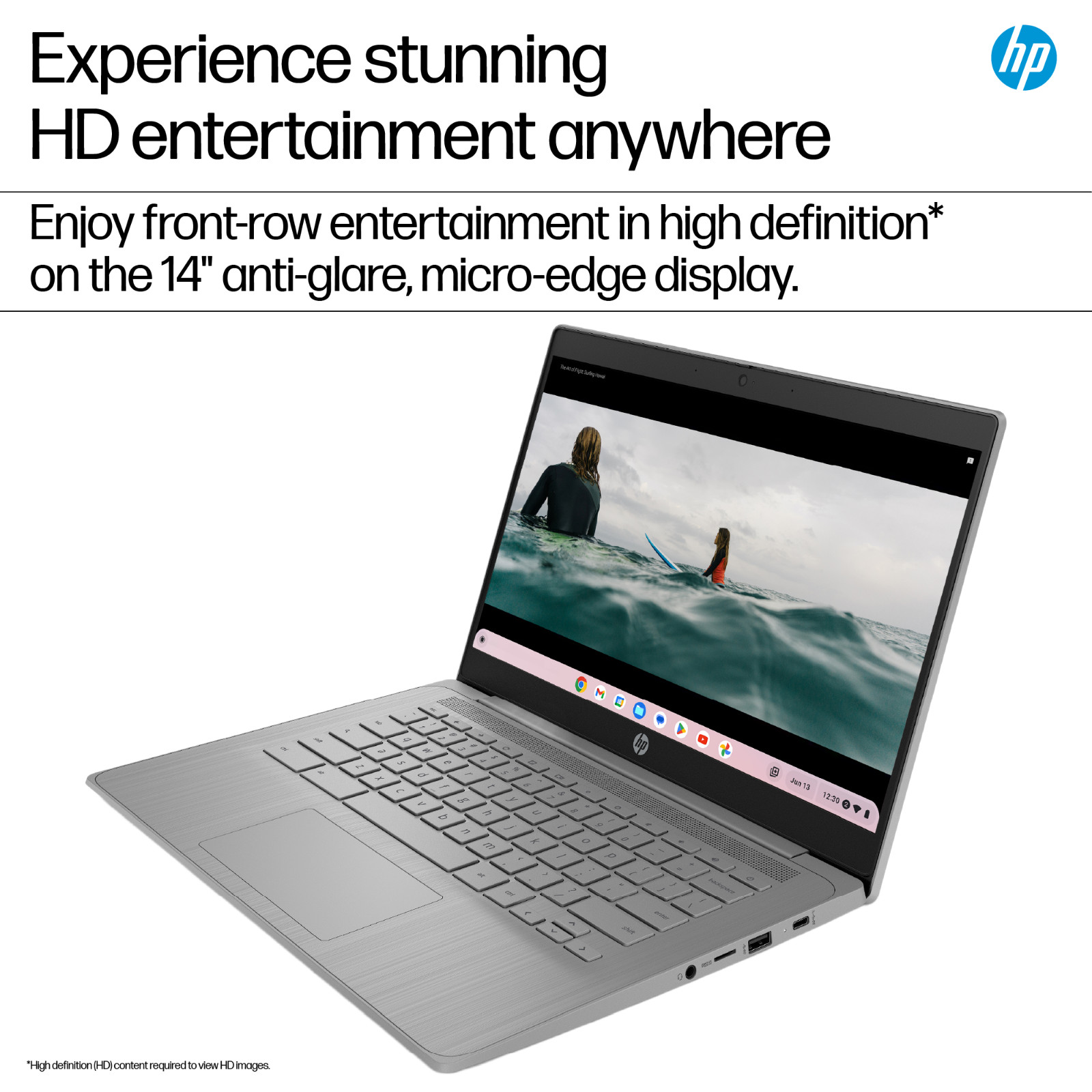 HP Chromebook 14a-ne1013dx 14″ Celeron N4500 4GB 64GB ChromeOS Grade A