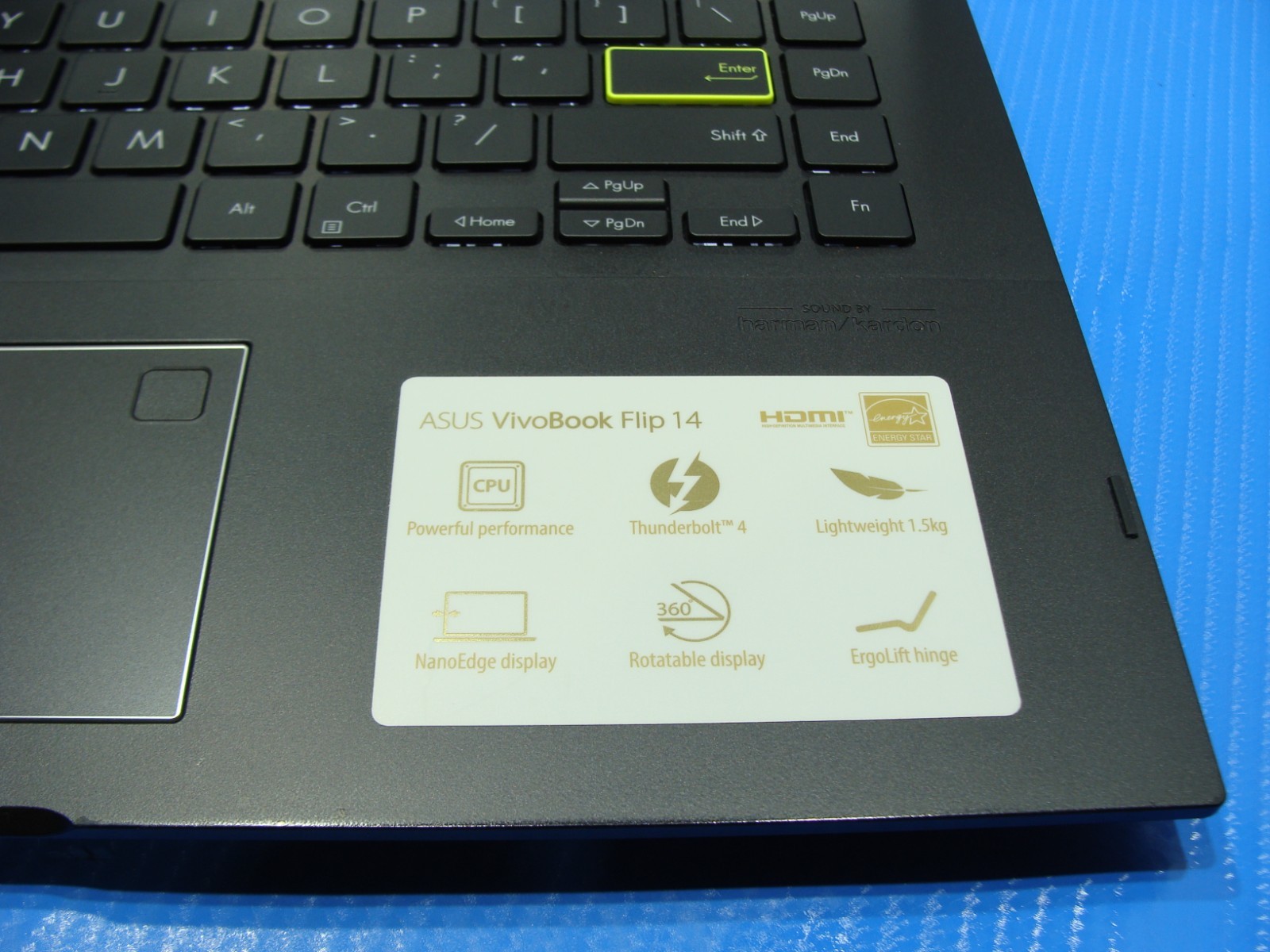 ASUS VivoBook FLIP TP470EA 14″FHD TOUCH i3-1115G4 3GHz 4GB 128GB SSD +Charger