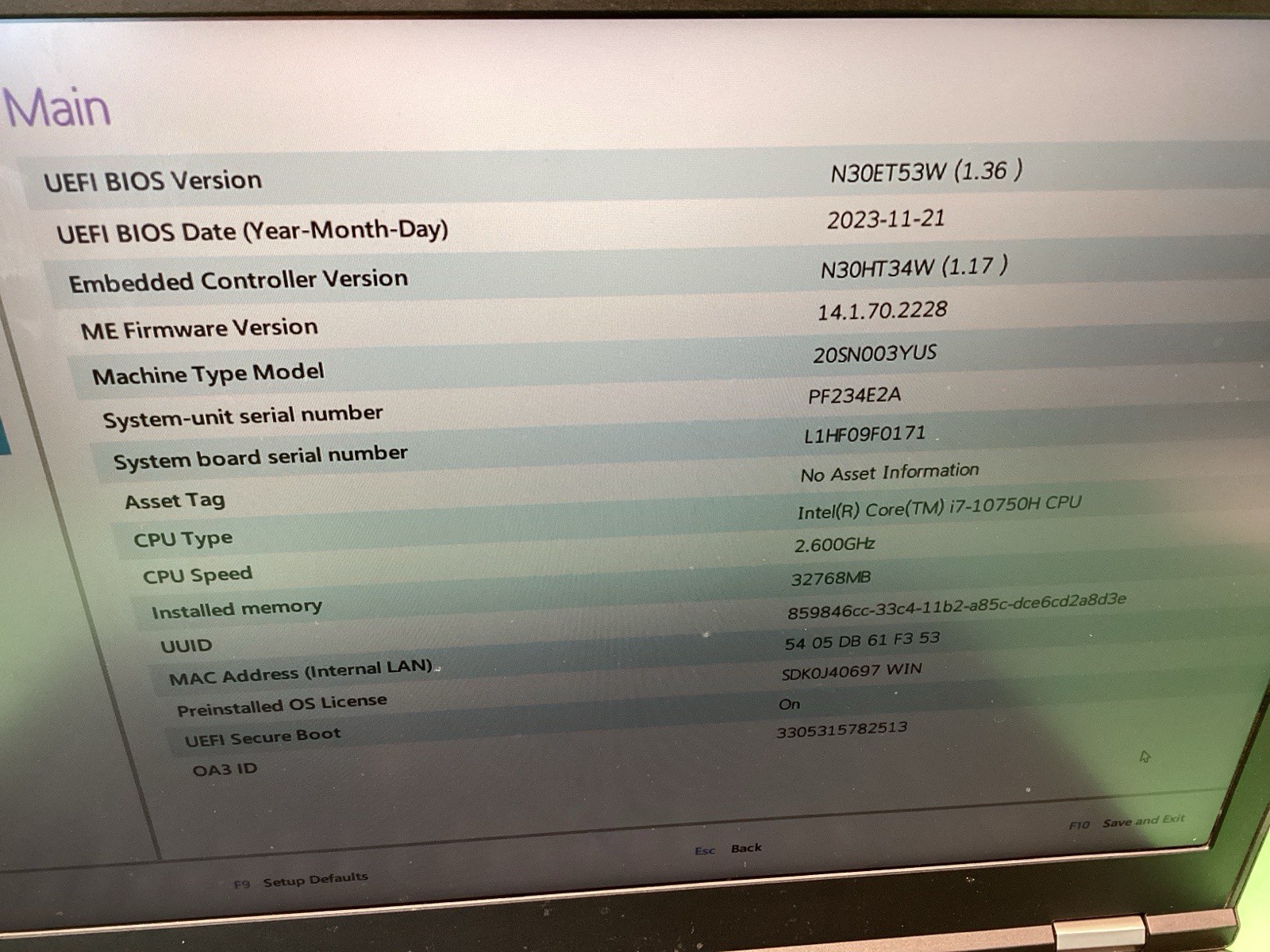 Lenovo ThinkPad P17 Gen 1 – 32GB RAM + i7-10750H – NO SSD – POWERS ON UNTESTED