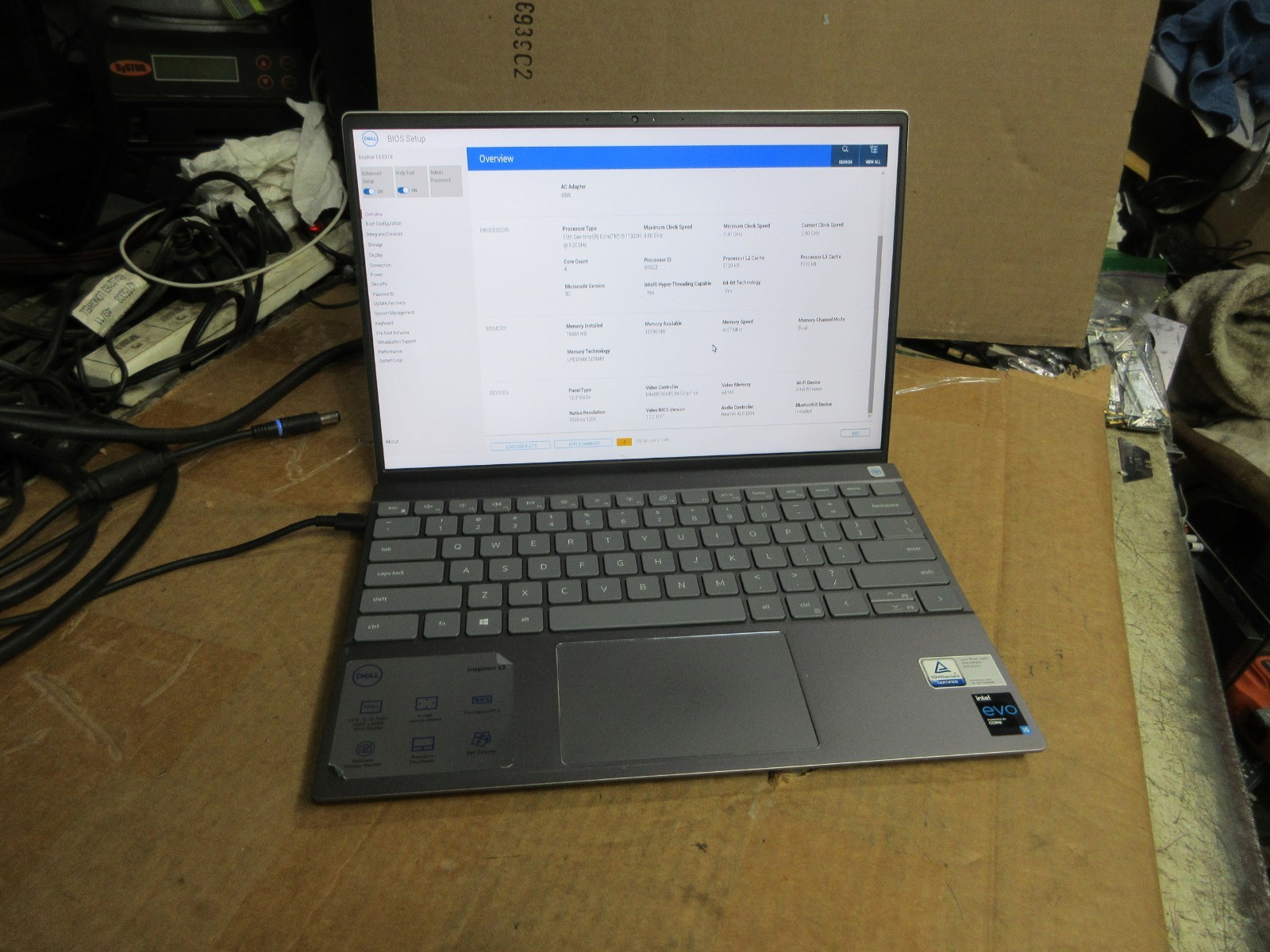 Dell Inspiron 13 5310 i5-11320H 3.2GHZ 16GB 512GB NVMe 13.3″ FHD+ 1920×1200 NOOS