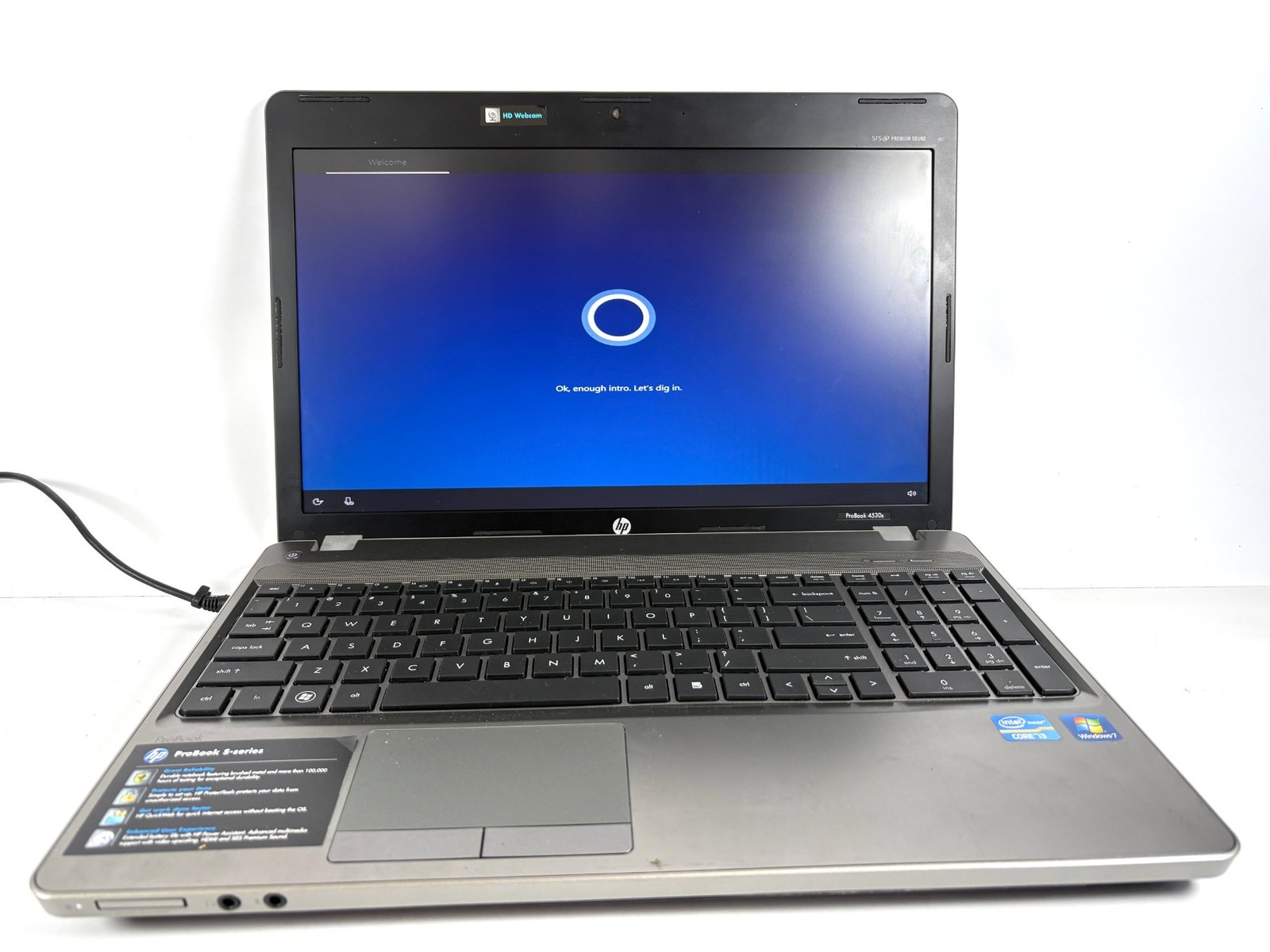 HP ProBook 4530s – 15.6″ HD, 2.2GHz i3, 4GB RAM, 500GB HDD, Windows 10