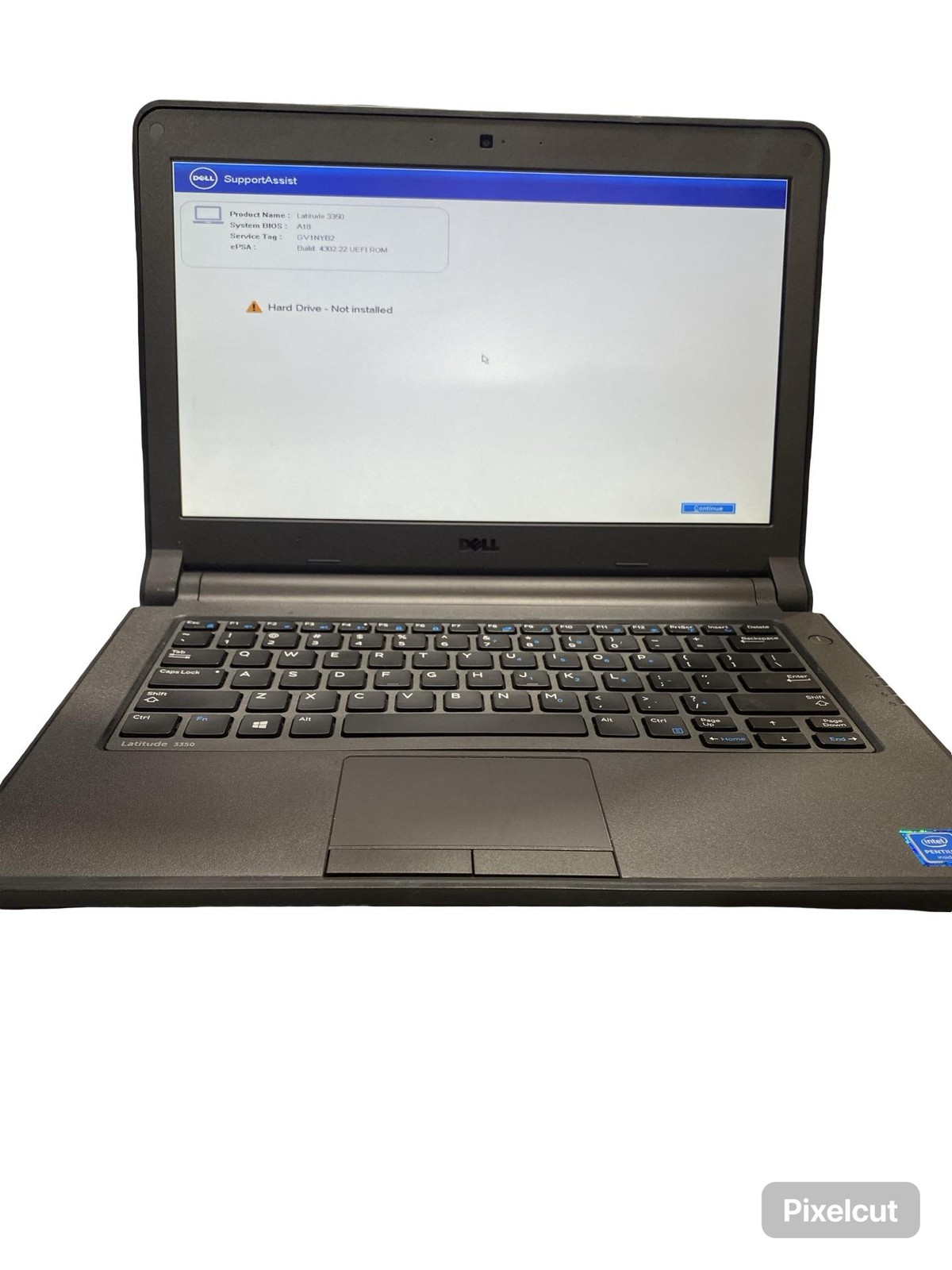 Dell Latitude 3350 Pentium 3825U 4GB Laptop Grade C No OS w/Battery