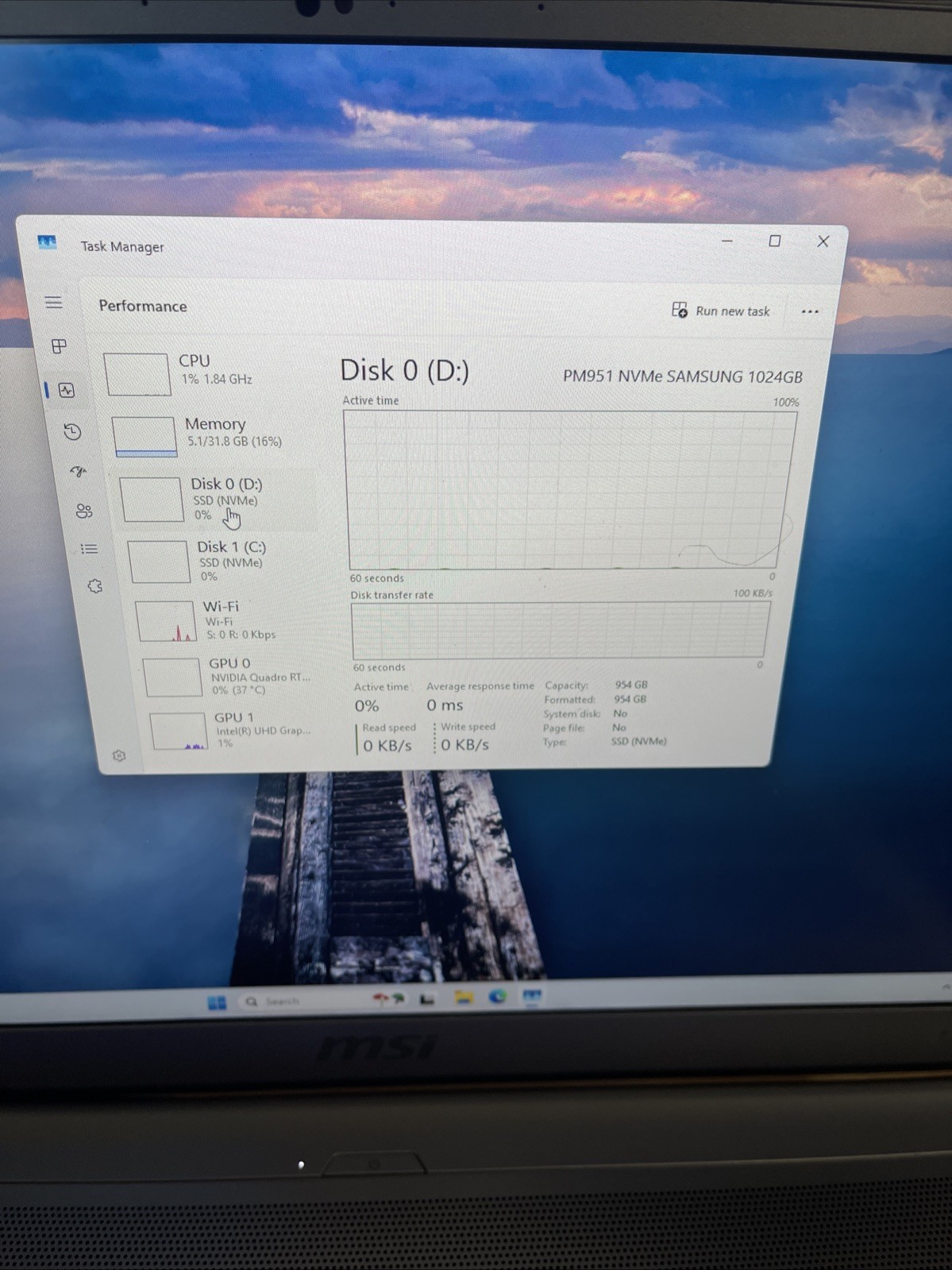 MSI WS75 10TL 17.3″ i7-10875H 32GB RAM RTX 4000 TWO 1TB NVMe W11 Pro+AC ADAPTER
