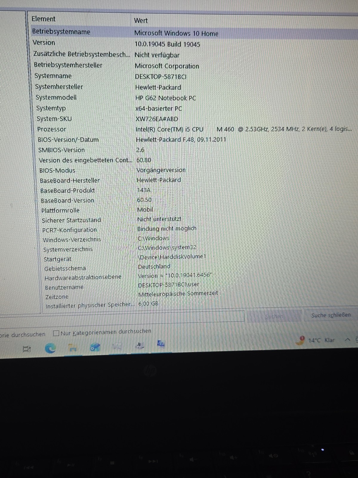 HP G62 Laptop i5-460M 6GB RAM 256GB SSD AMD Radeon HDMI