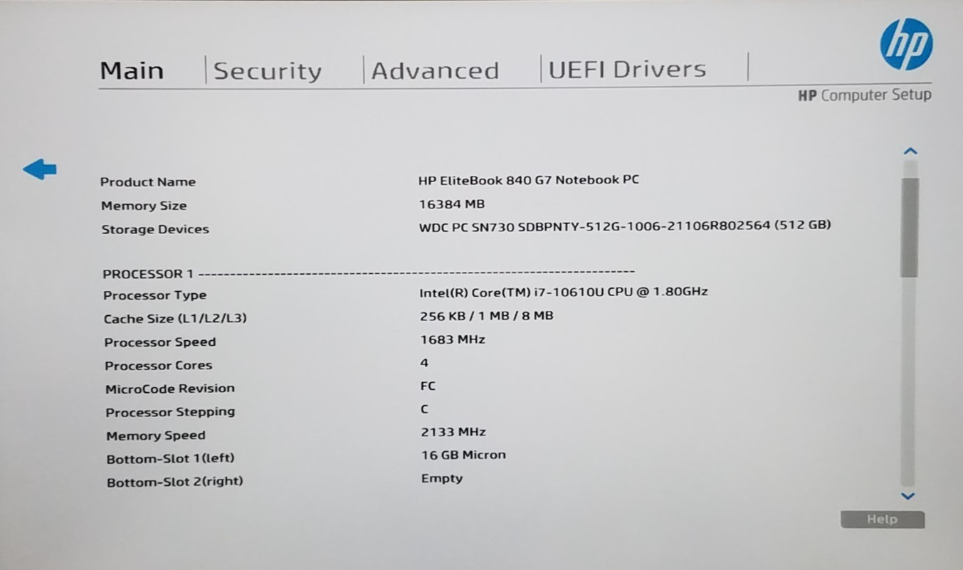 HP EliteBook 840 G7, 14-inch, i7 10th Gen CPU, 16GB RAM, 512GB NVMe, Lot of 4
