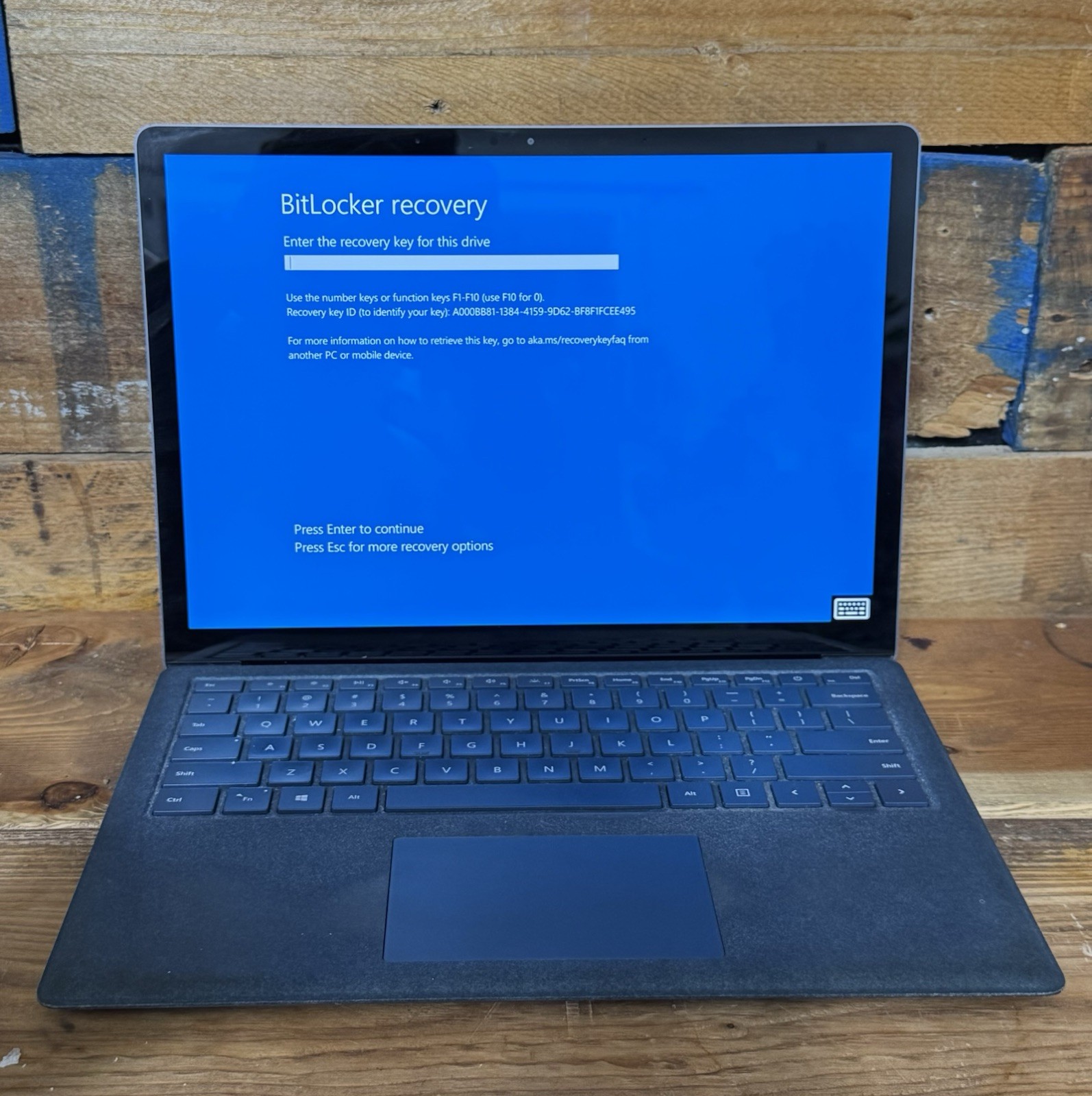 Microsoft Surface Laptop Model 1769- As Is condition Locked Navy Blue