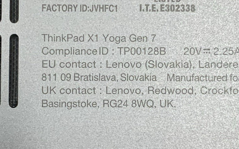 Lenovo ThinkPad X1 Yoga Gen 7 Touchscreen | Intel i7-1270P 32GB DDR5 1TB NVMe