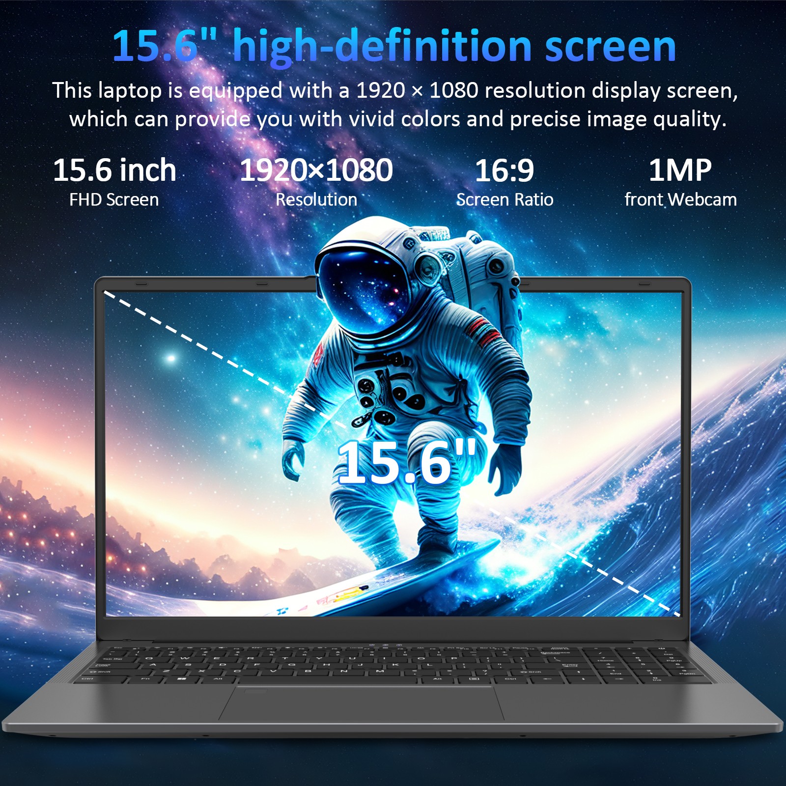 Auusda 15.6” light gaming laptop AMD R7 5825U 32GB RAM 1TB SSD W11 PRO TypeC