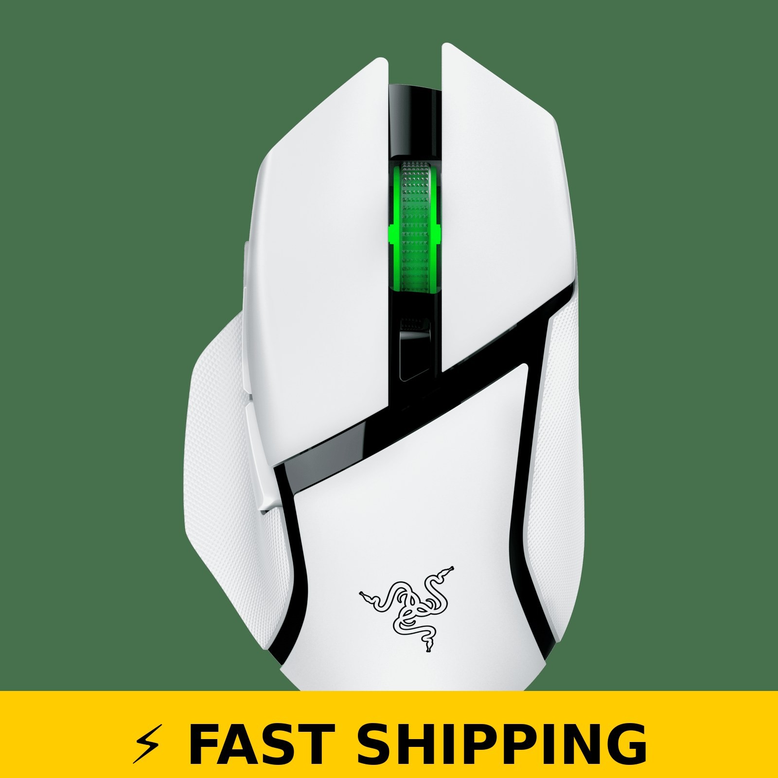 Razer Basilisk V3 X Hyperspeed Wireless Gaming Mouse – White