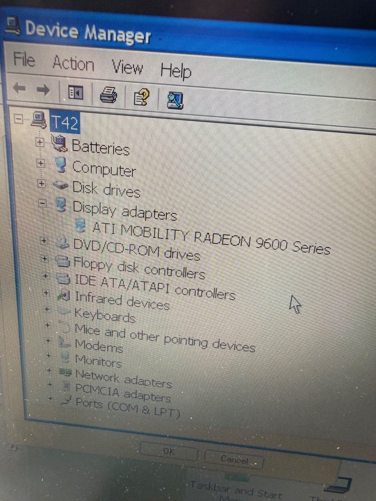 SURVIVOR! IBM Thinkpad T42 Laptop Pentium M 1.70 Ghz 512 MB RAM OEM Windows XP
