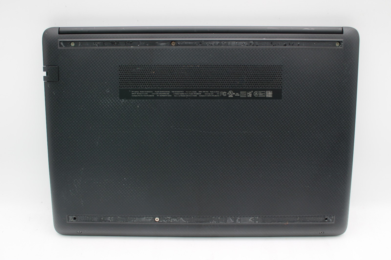 HP 14-dk1003dx Laptop AMD Athlon 3050U @ 2.3 GHz 8GB RAM 256GB SSD No OS No Batt