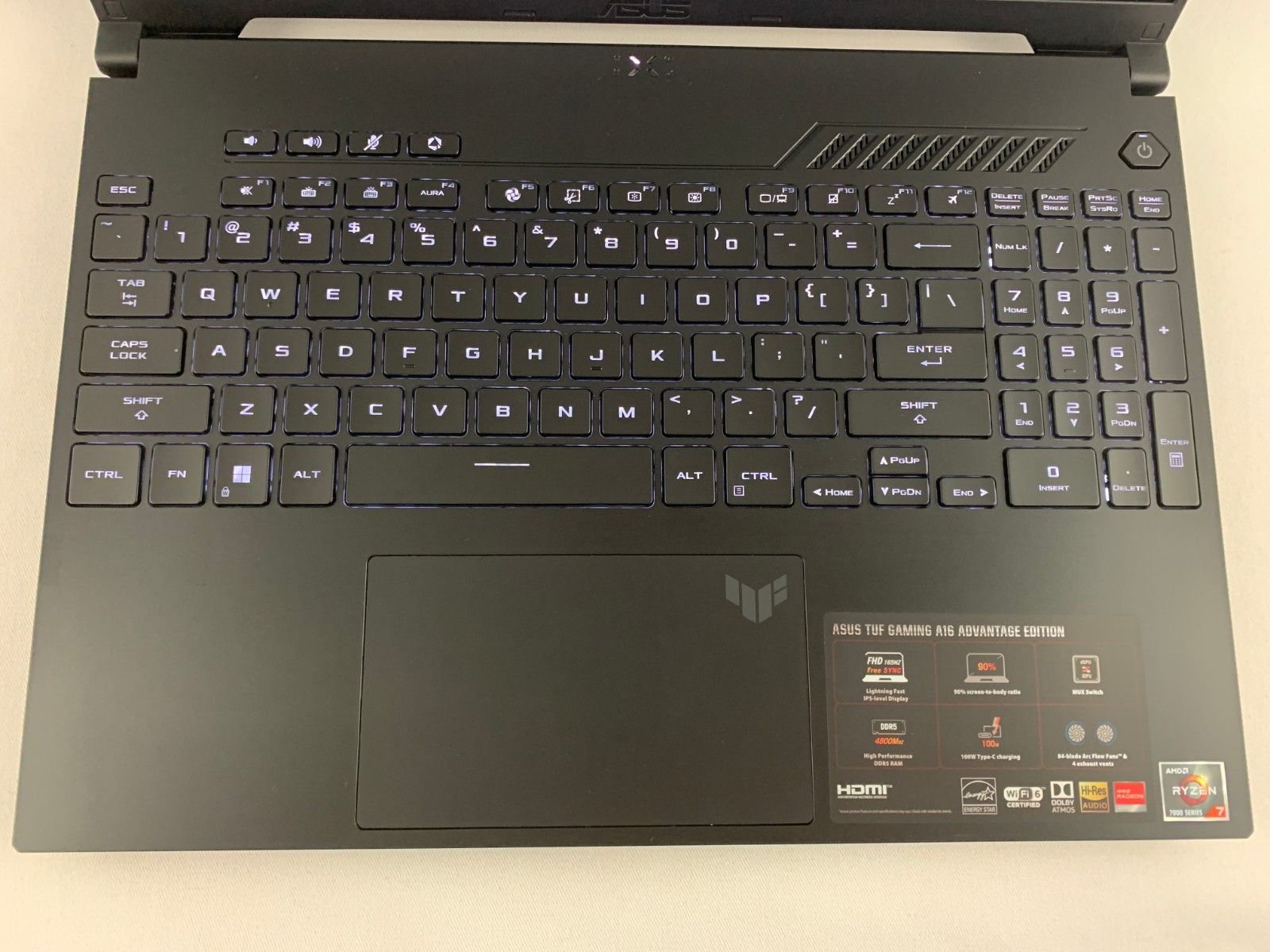 ASUS TUF Gaming A16 FA617 AMD Ryzen 7 7735HS 3.2GHz, 64GB RAM, x2 2TB SSD In Box