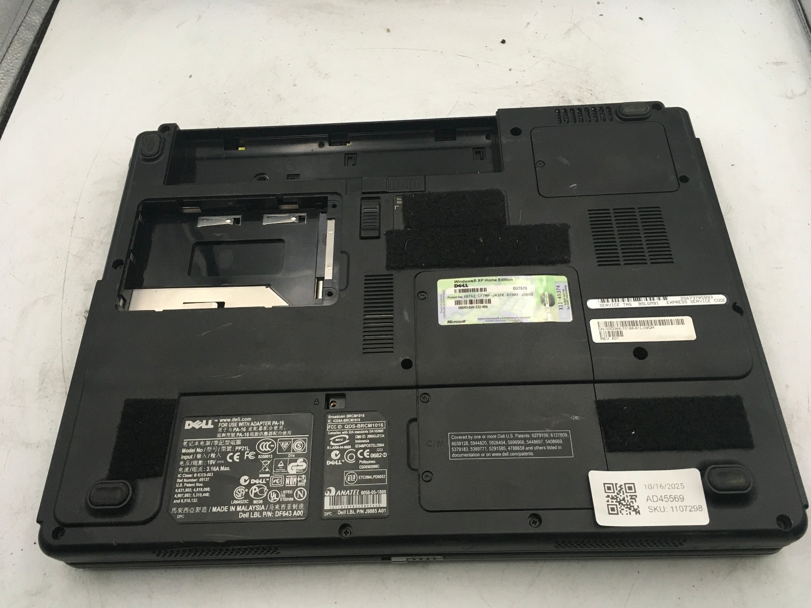 DELL INSPIRON 1300 – BOOTS TO BIOS – INTEL CELERON M – 2GB RAM – READ DESC – BB!
