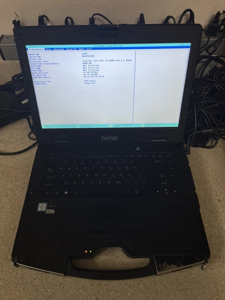 Lot of 5 Getac S410 Rugged Laptop As Is Core i5-6300U @2.40GHz 4GB Touch 4G