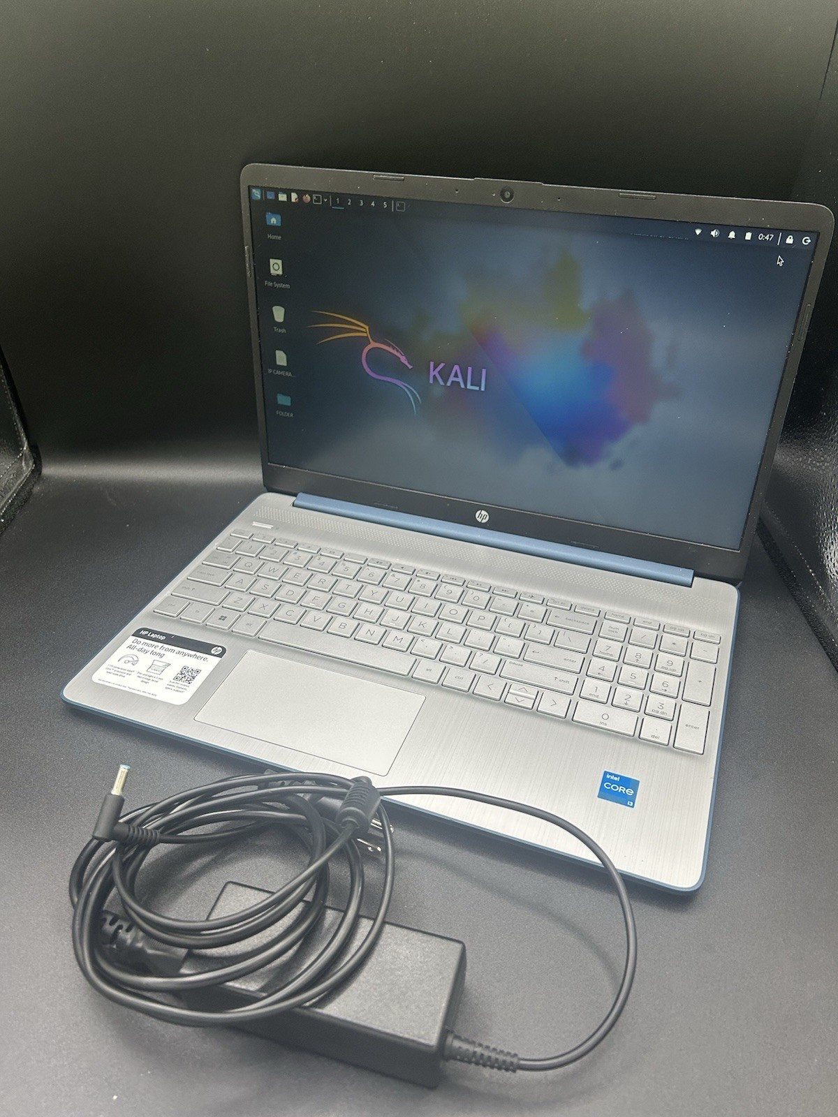 HP 15.6” Laptop Intel Core i3-1115G4 8GB RAM 256GB SSD Kali Linux Installed