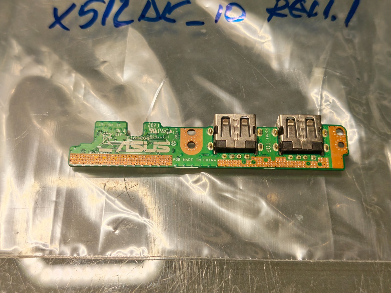 ASUS X512D F512D CARD 2 USB LED PORT X512DK_IO REV. 1.1 #