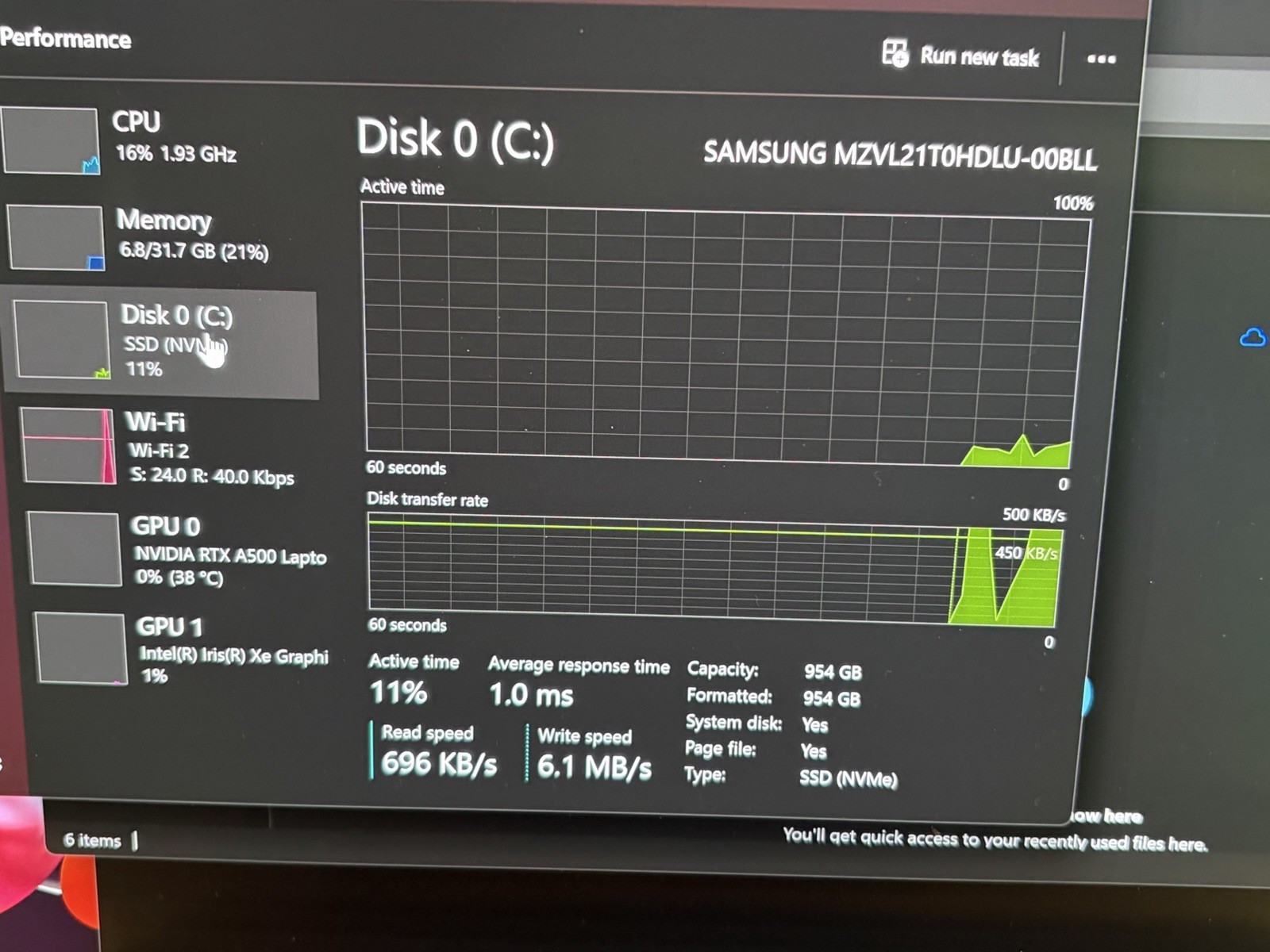 Lenovo ThinkPad P14s Gen 4 i7-1360p 32GB 1TB NVMe NVIDIA RTX A500 WIN 11, OLED
